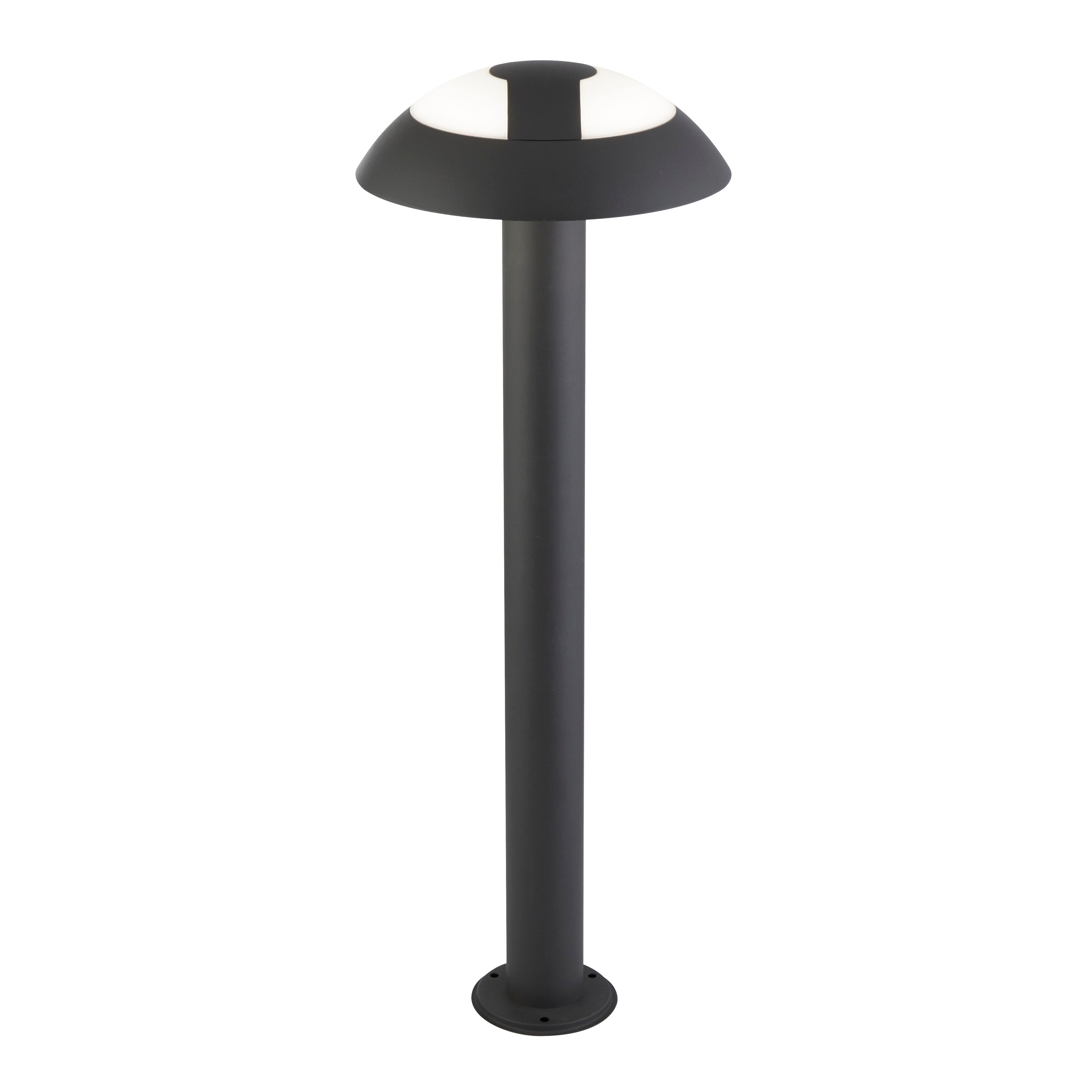 Searchlight Milford 730mm LED Outdoor Post - Dark Grey & Opal Diffuser - IP44
