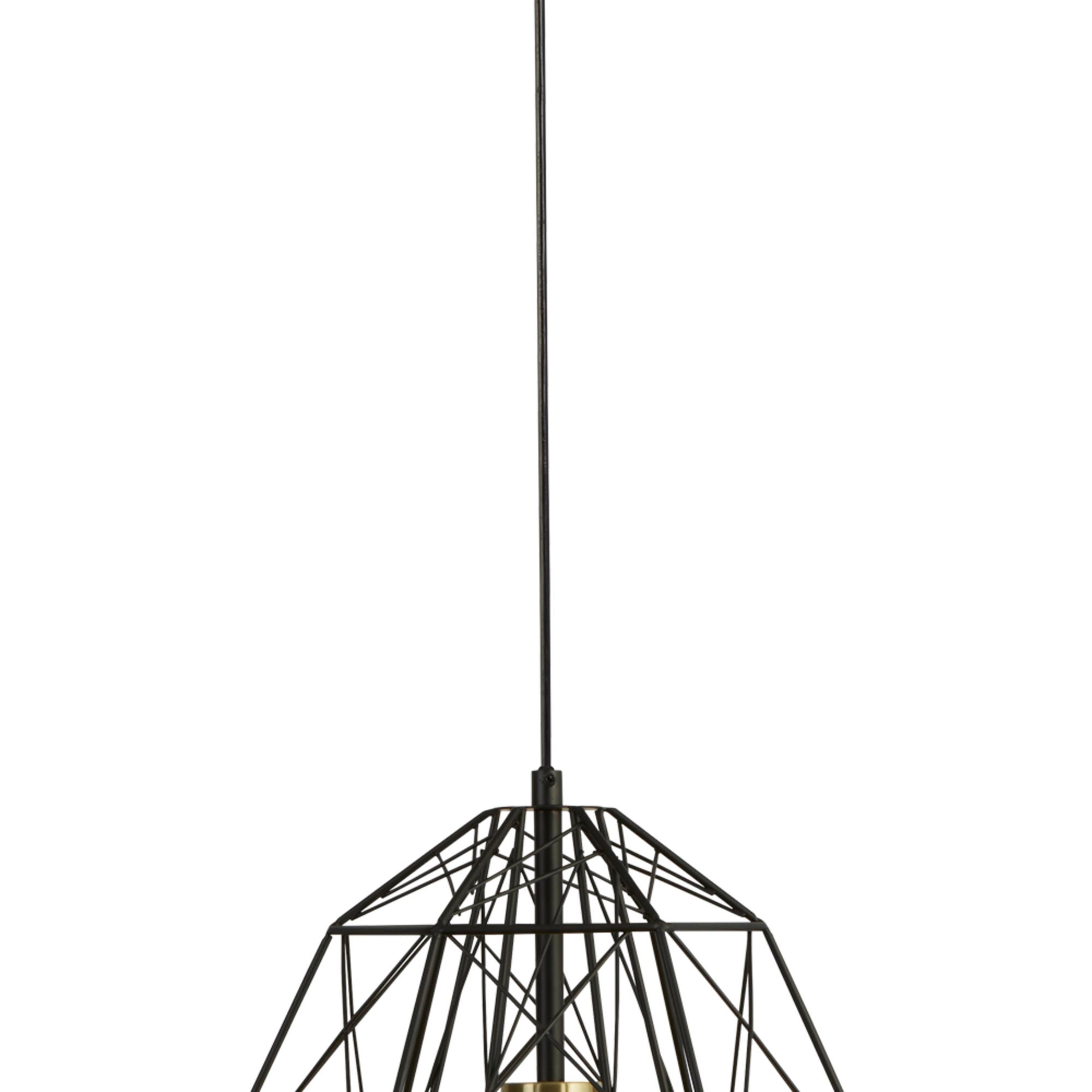 Searchlight Garrick Cage Pendant - Matt Black
