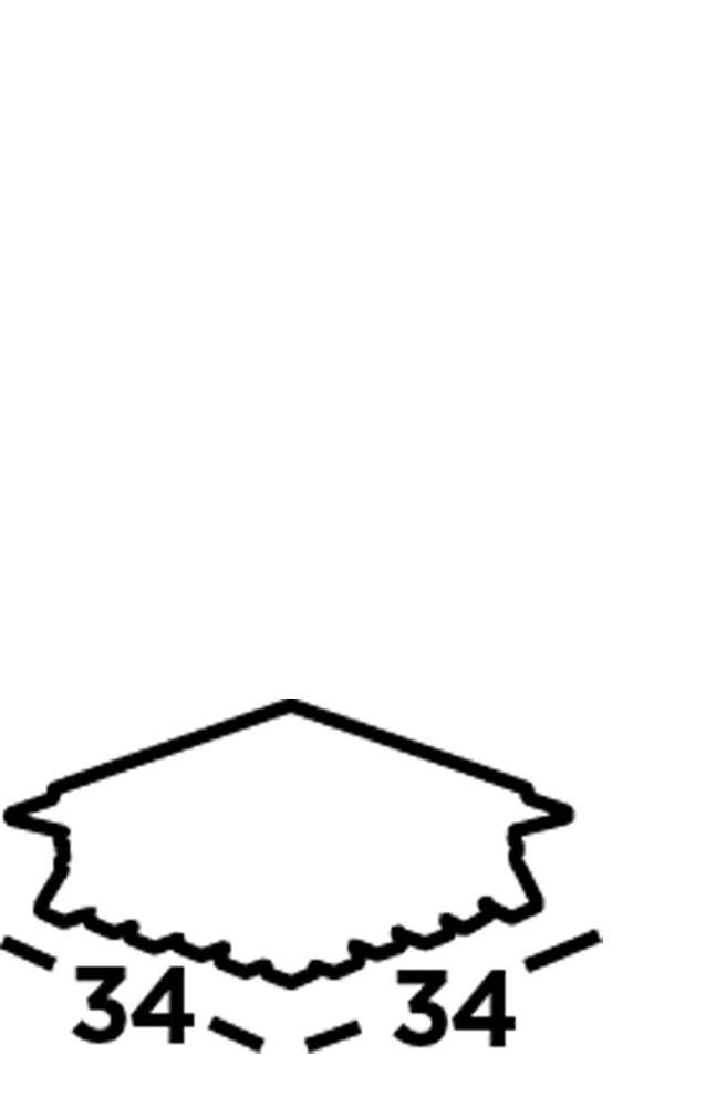 Searchlight Hampstead - 4 Light Square Flush Ceiling, Chrome, Clear Crystal Pyramid Drops