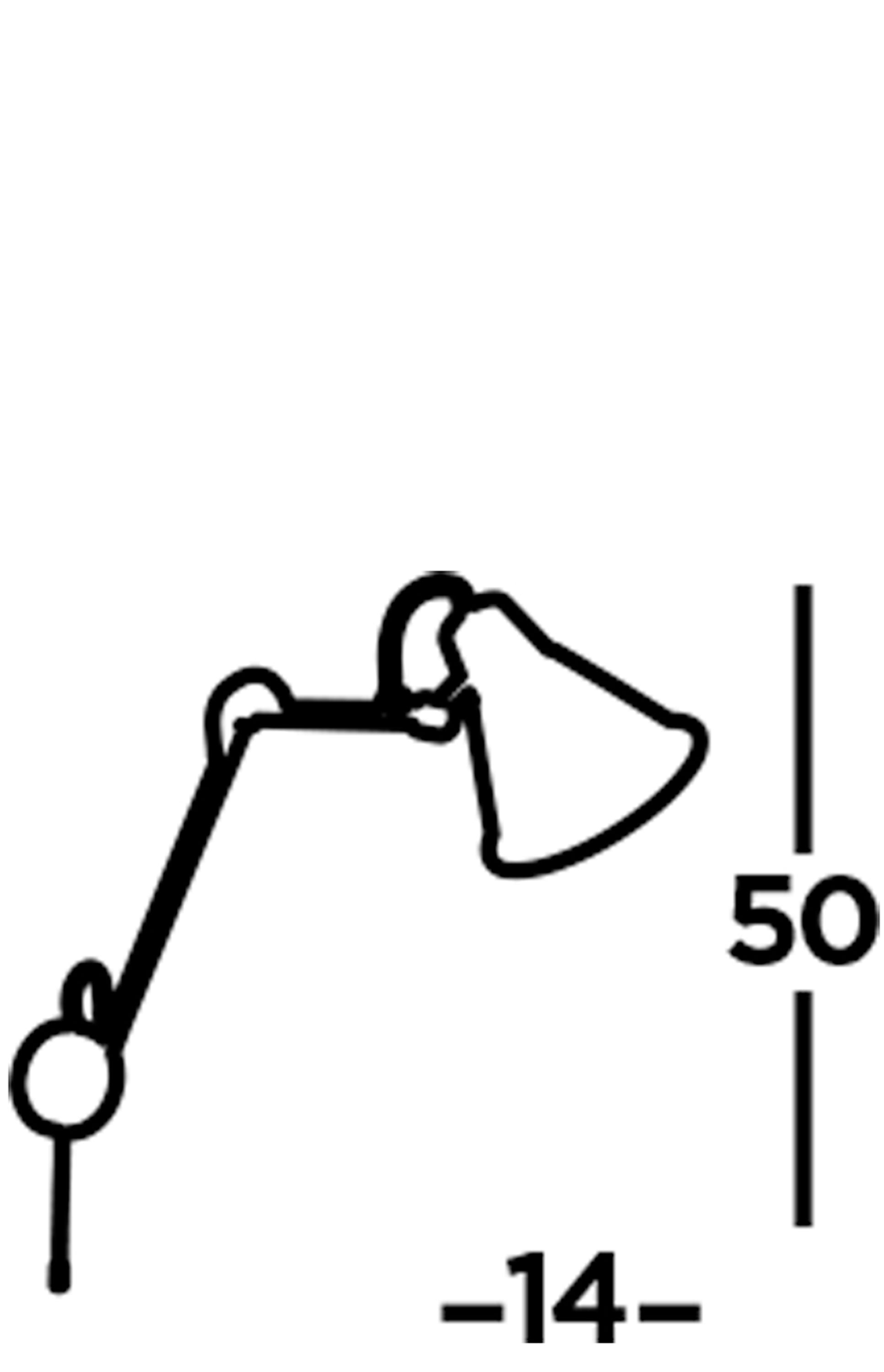 Searchlight Single Adjustable Wall Bracket, Matt Black, Gold