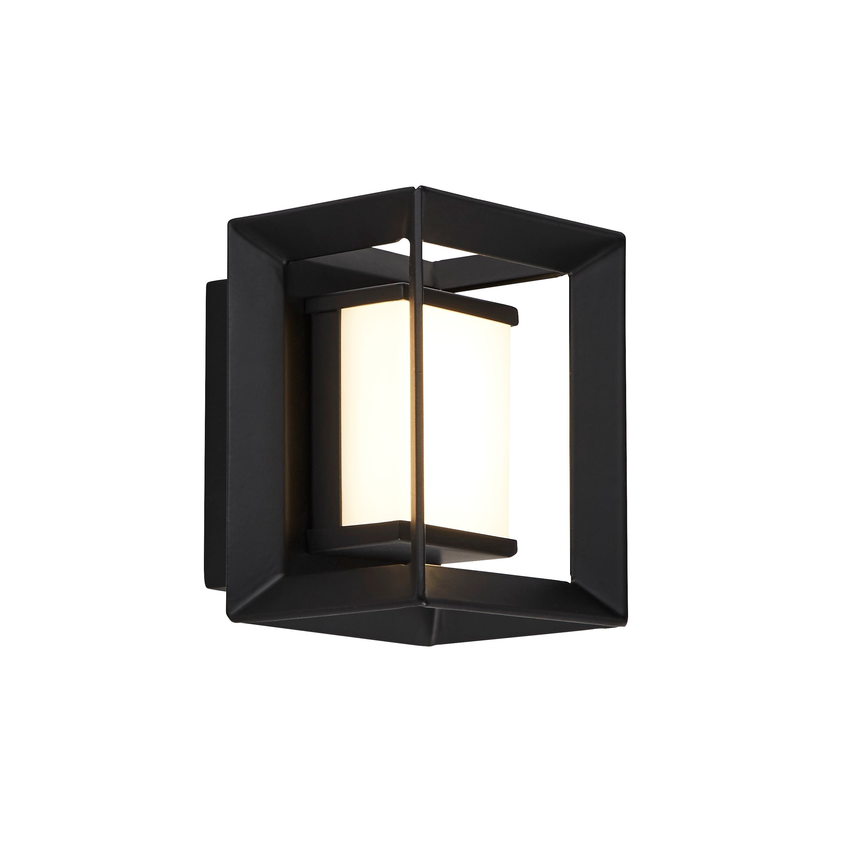 Searchlight Campbell LED Bathroom Wall Light - Matt Black - IP44