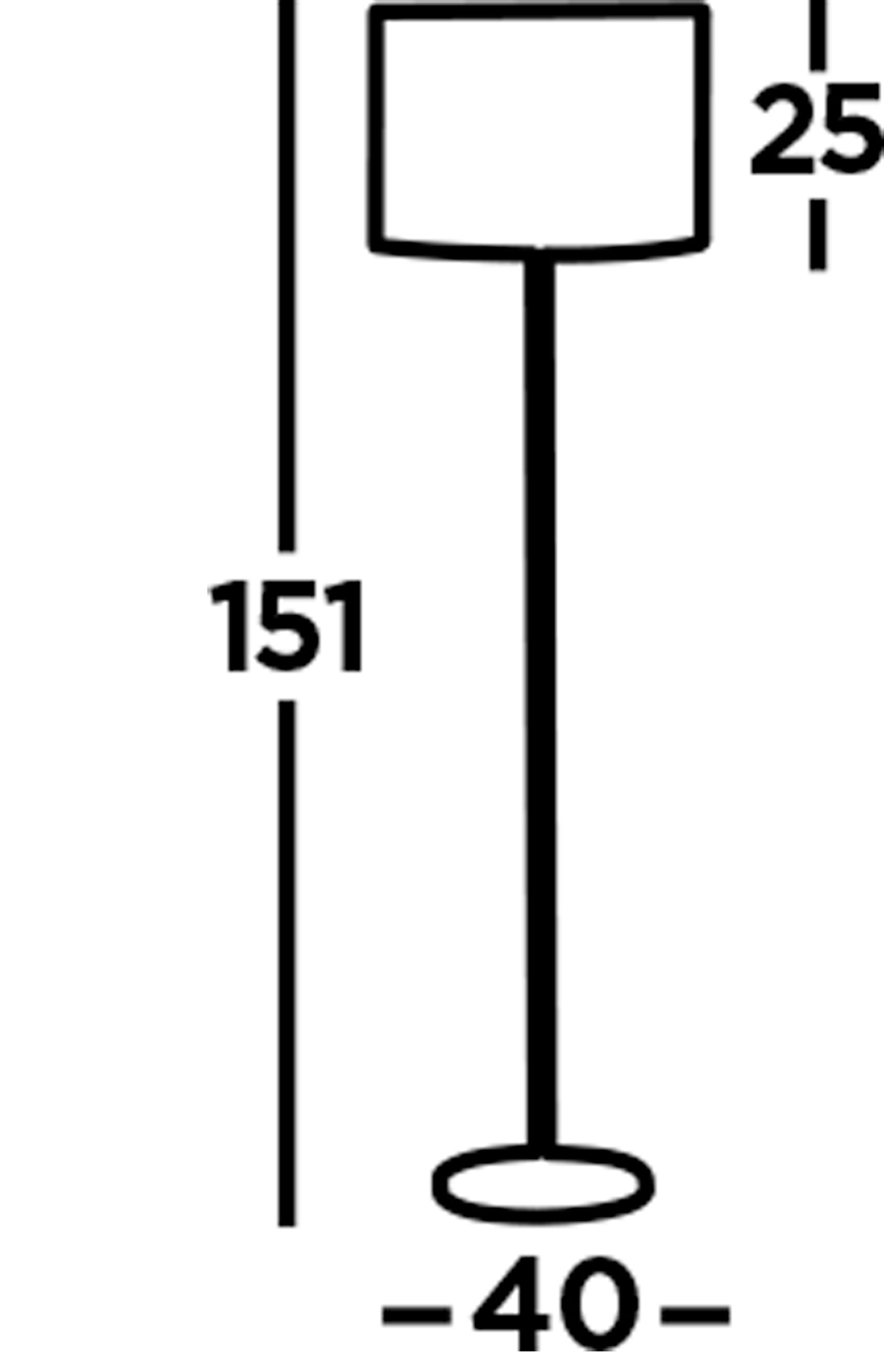 Searchlight Calder Floor Lamp - Chrome Round Base Ivory Drum Shade