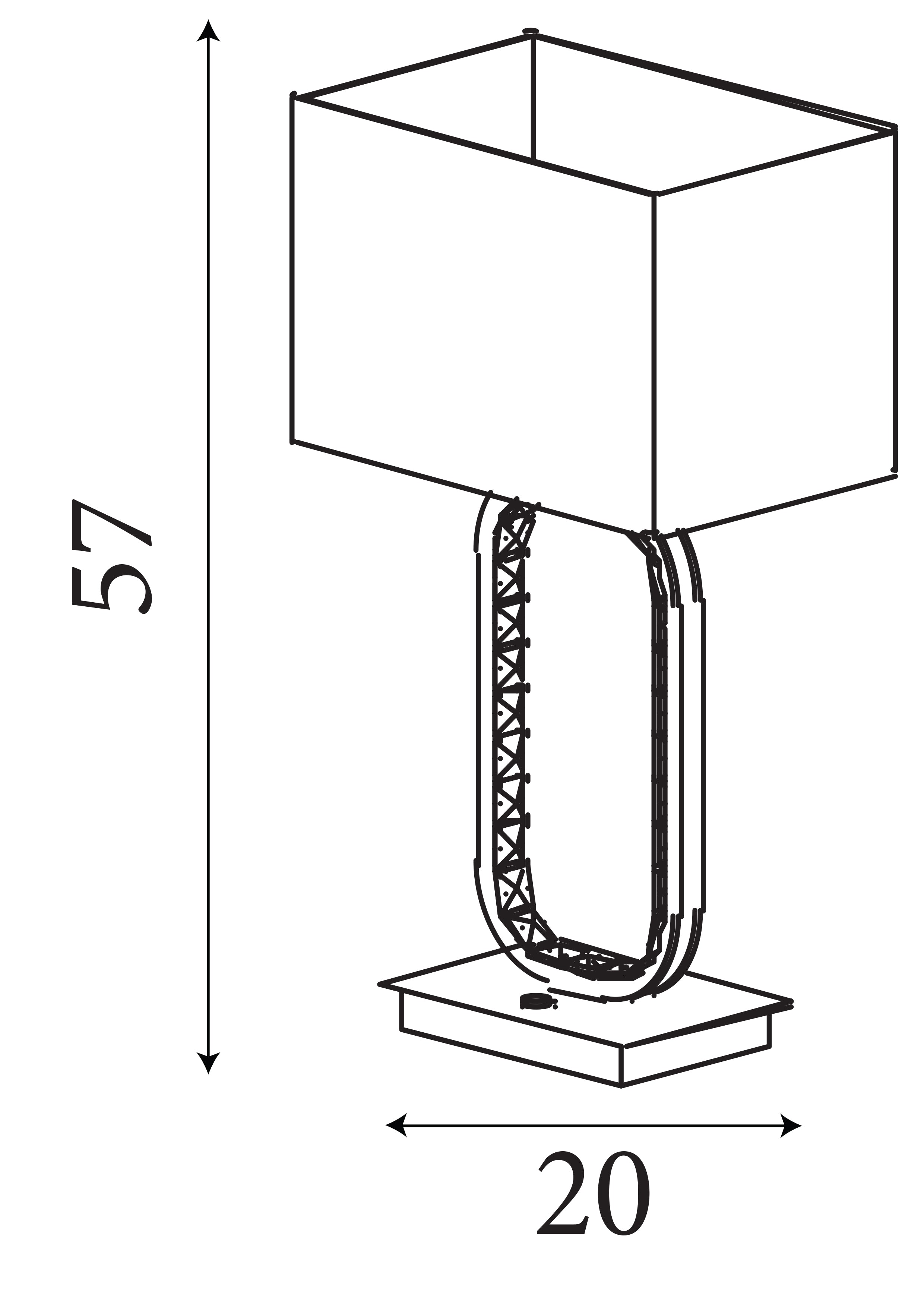 Searchlight Brunswick Table Lamp LED Base - Chrome & Crystal Glass