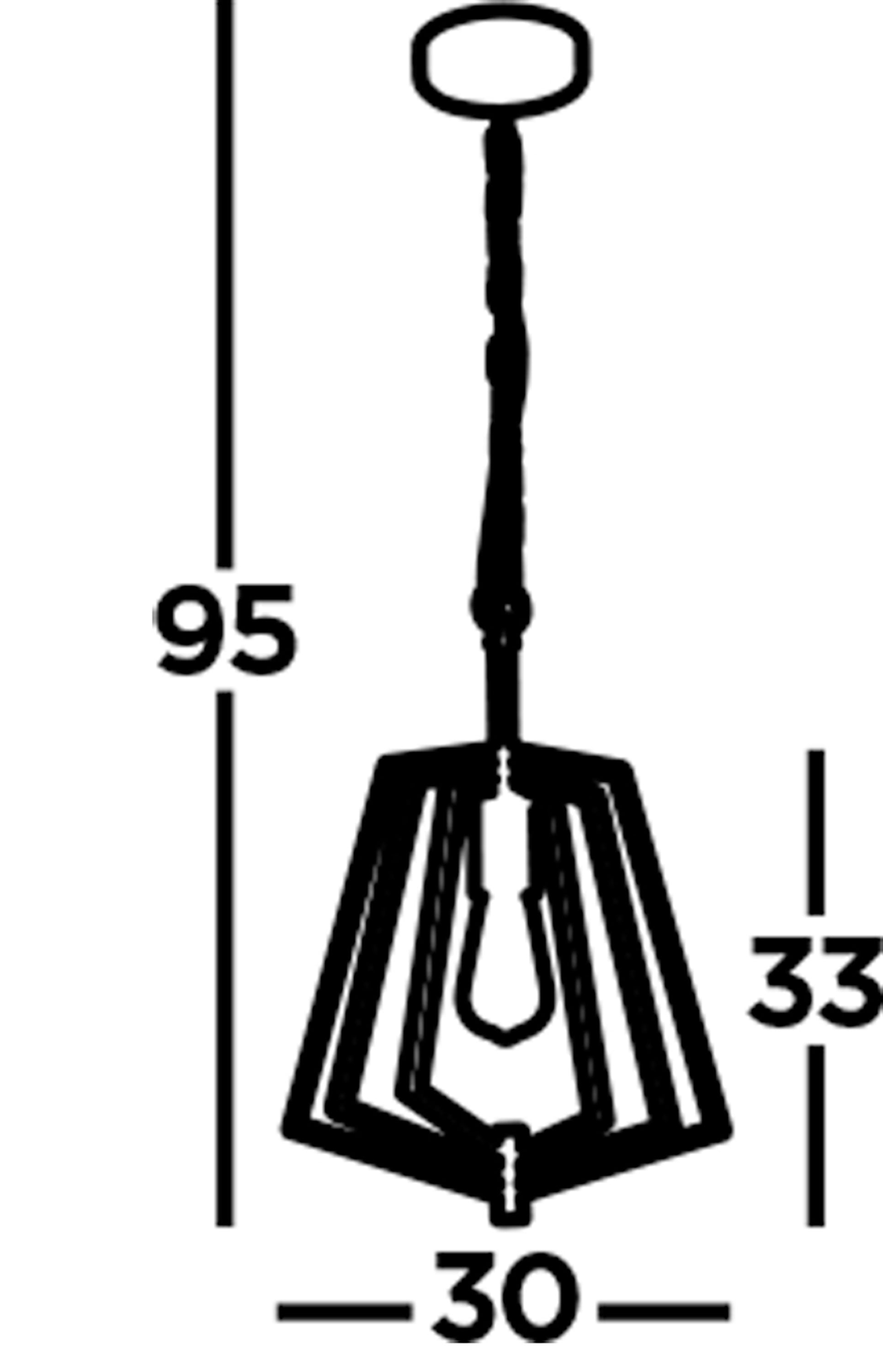 Searchlight Simpson Ceiling Pendant - Matt Black