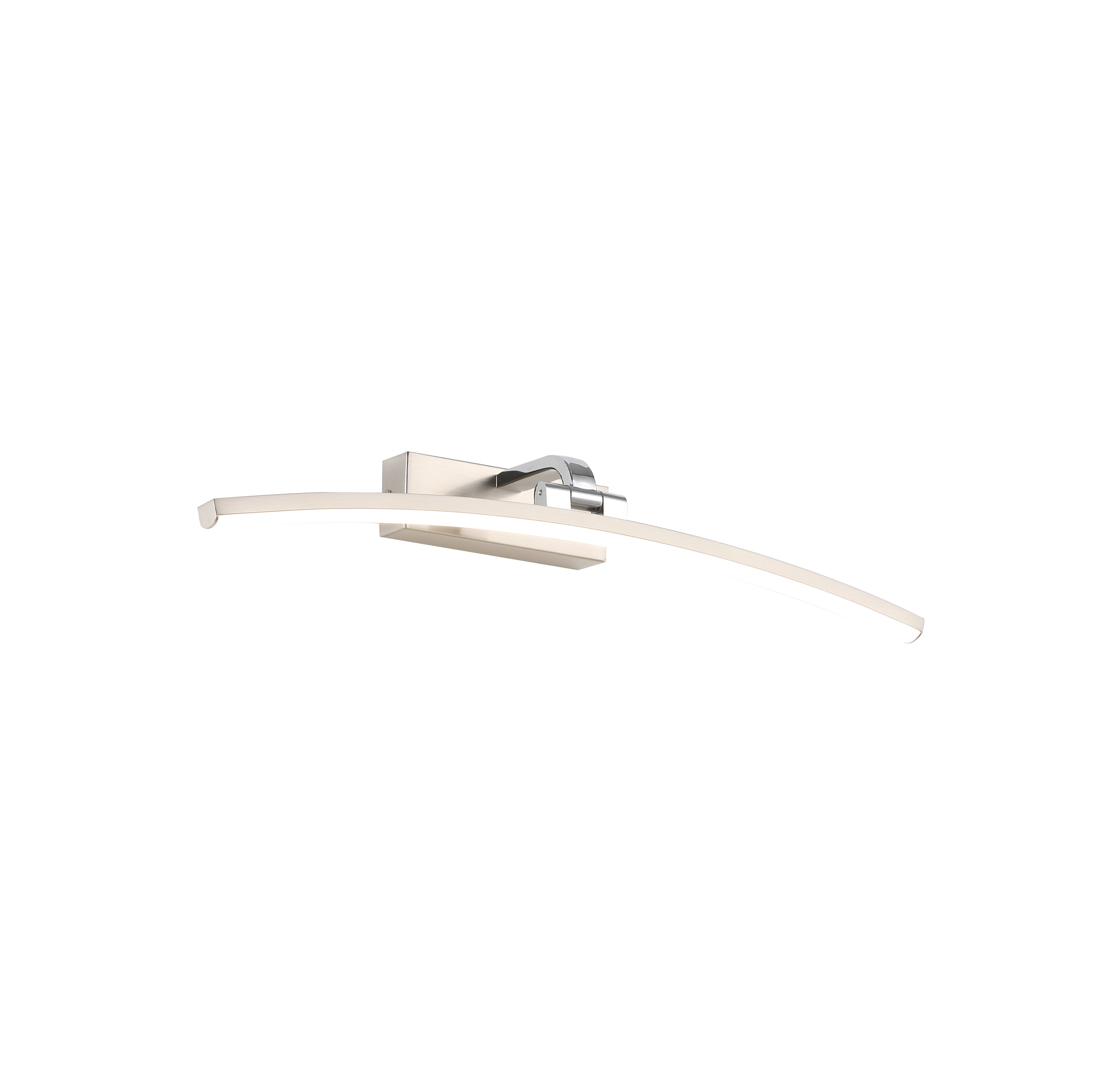 Searchlight Samuel 50cm Picture Light - Satin Silver & Polished Chrome