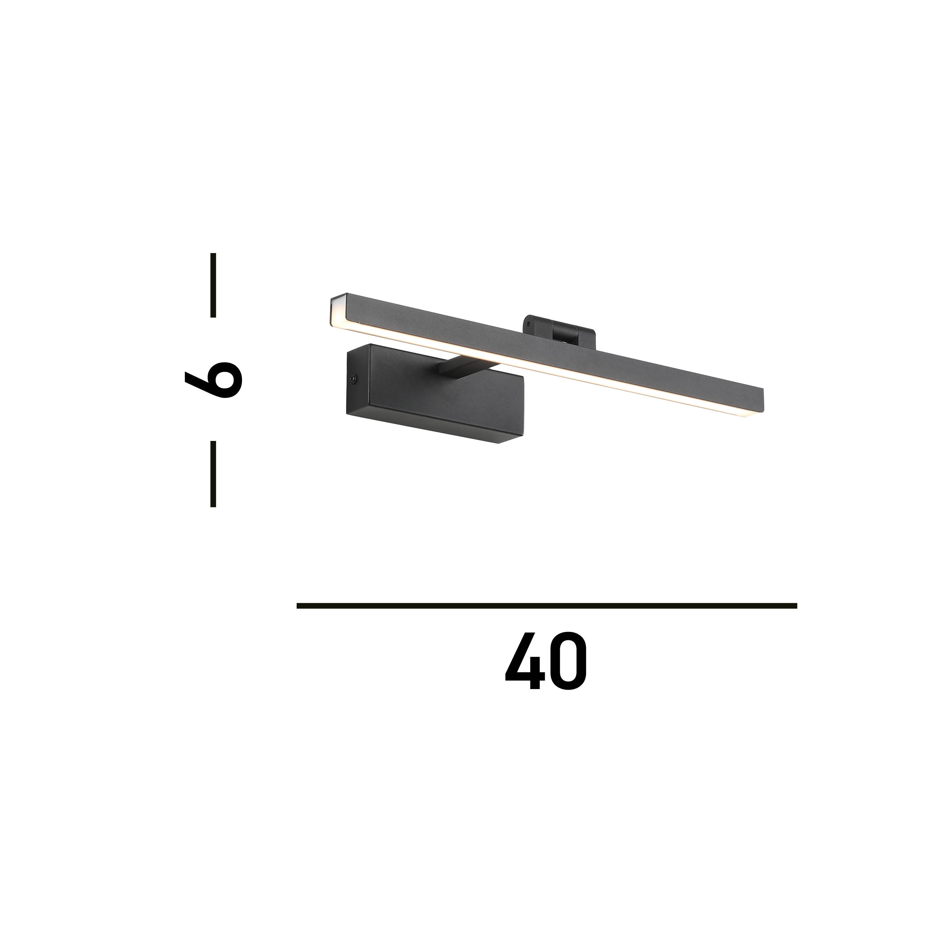 Searchlight Cedar Picture Light - Black