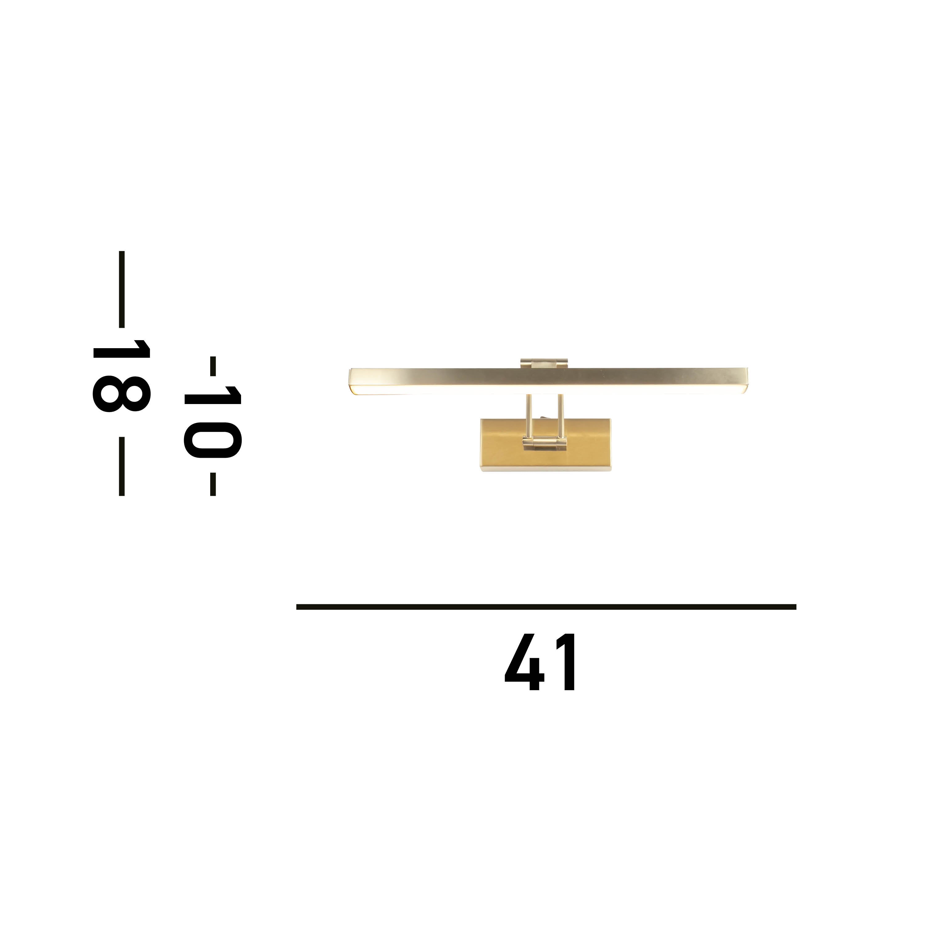 Searchlight Raleigh 405mm Picture Light - Satin Brass