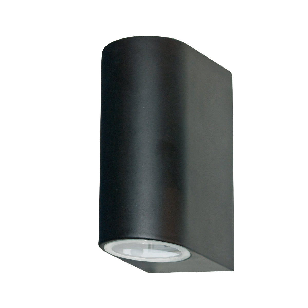 Searchlight Eaton Outdoor 2 Light Wall Light - Black & Glass - IP44