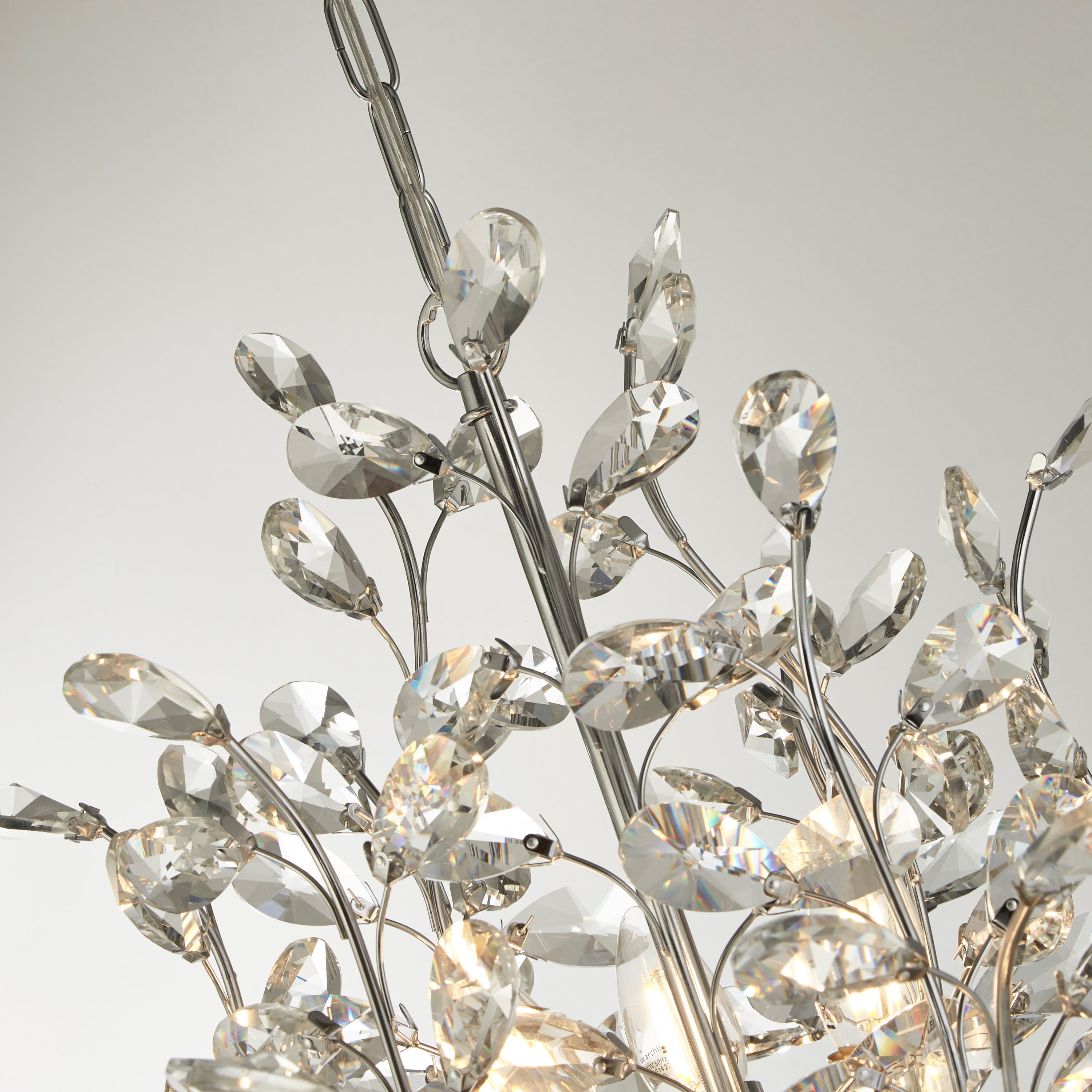 Searchlight Byford 11 Light Pendant - Chrome & Crystal