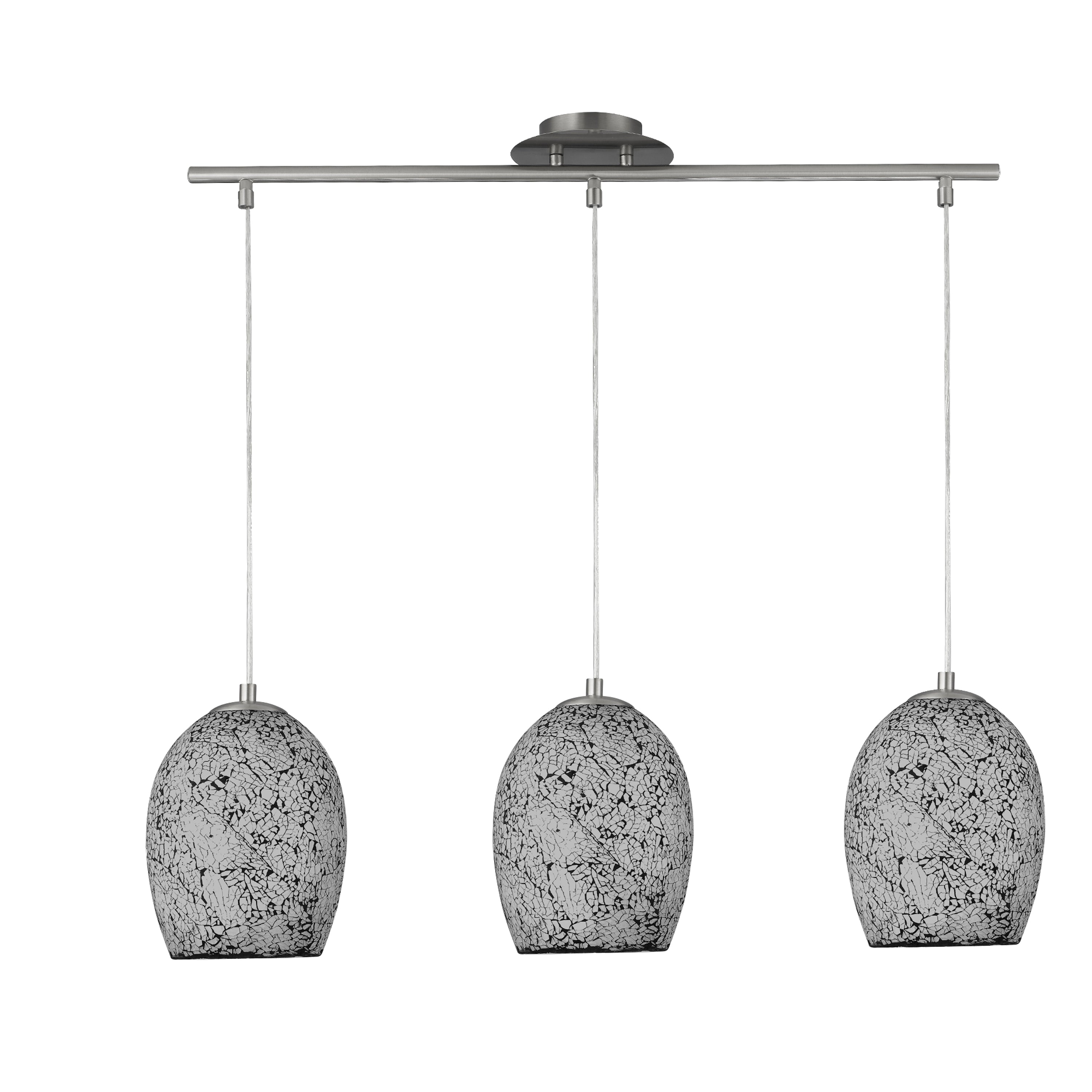 Searchlight Celia - 3 Light White Glass Pendant