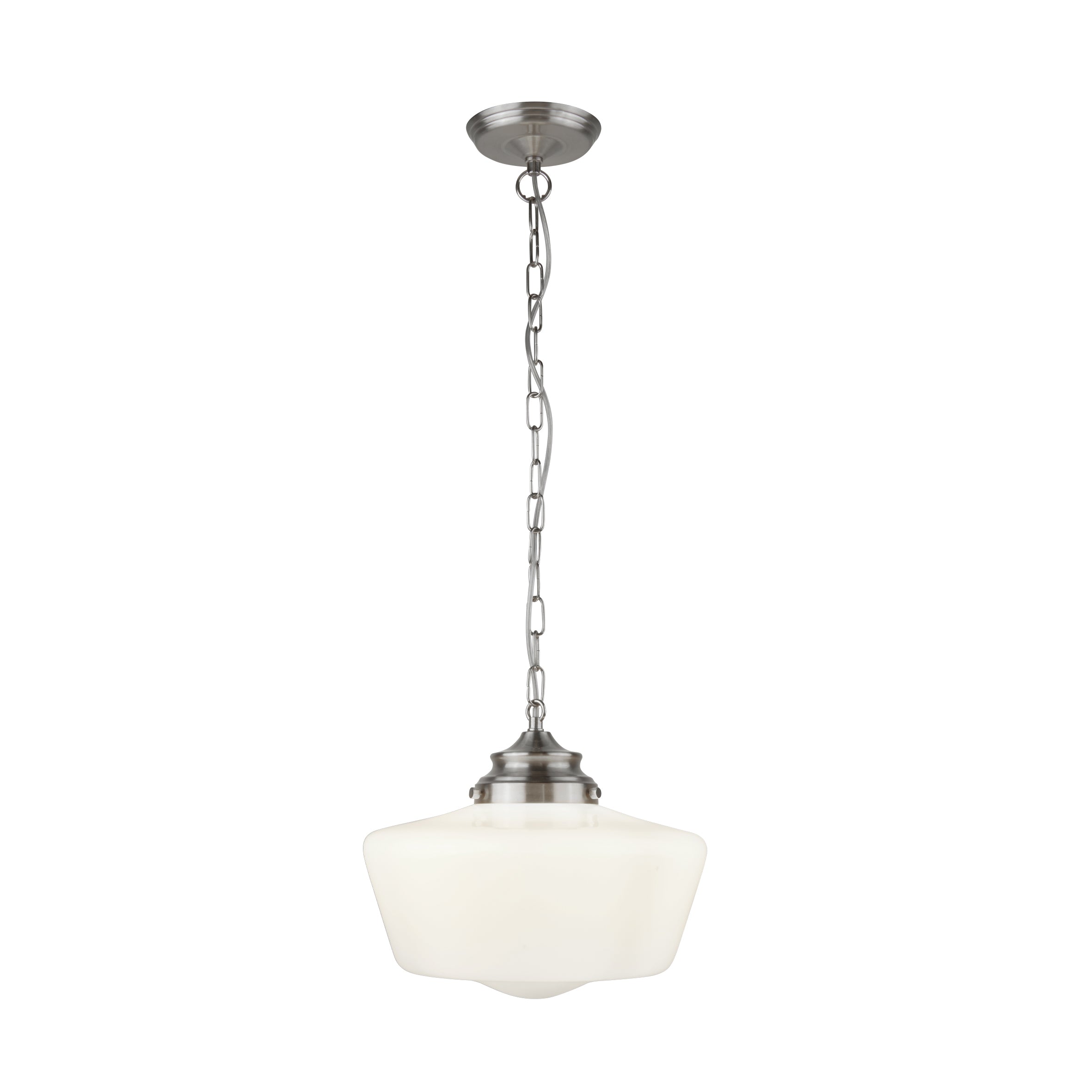 Searchlight Sandhill White Pendant With Opal Glass IP44