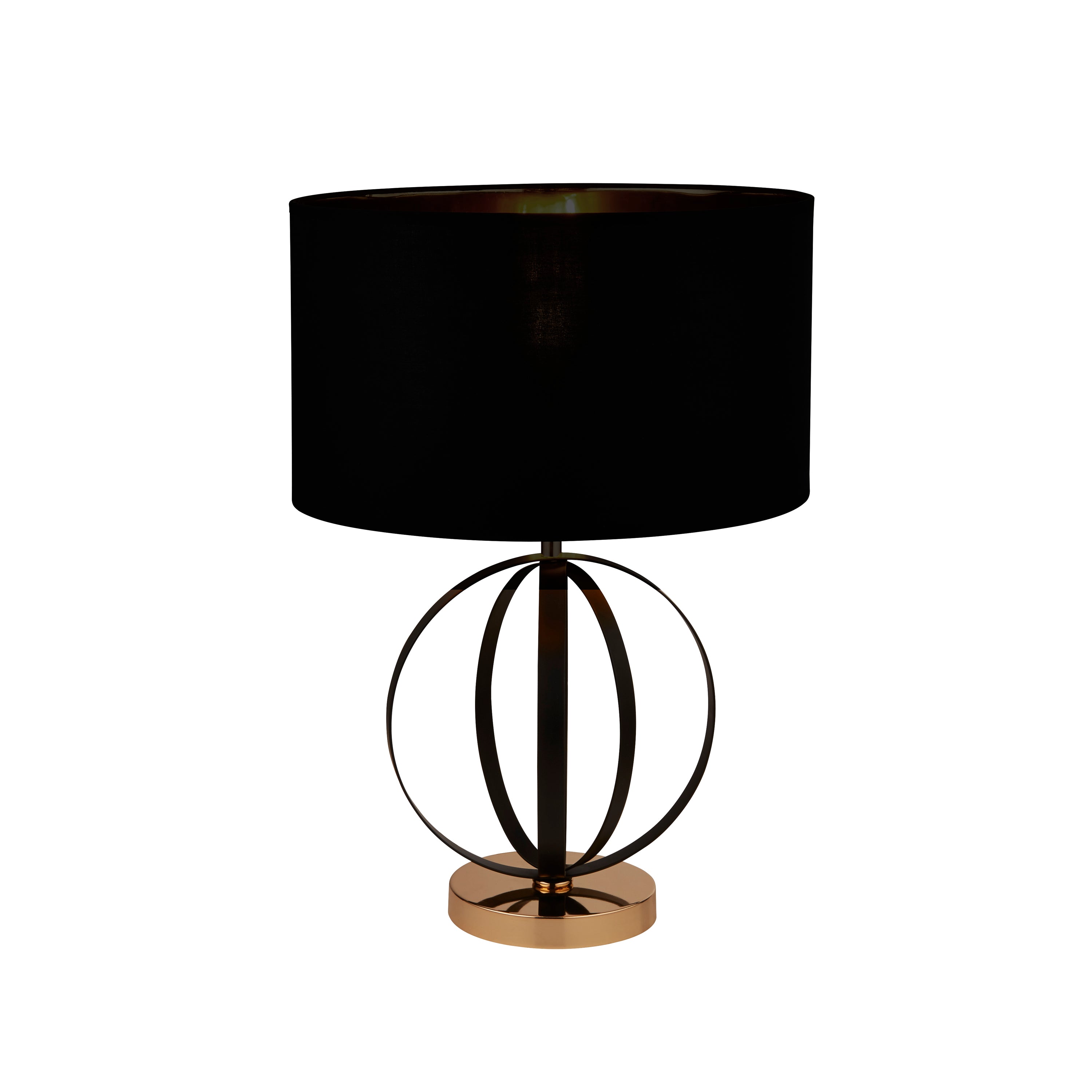 Searchlight Hampton Table Lamp - Black & Gold