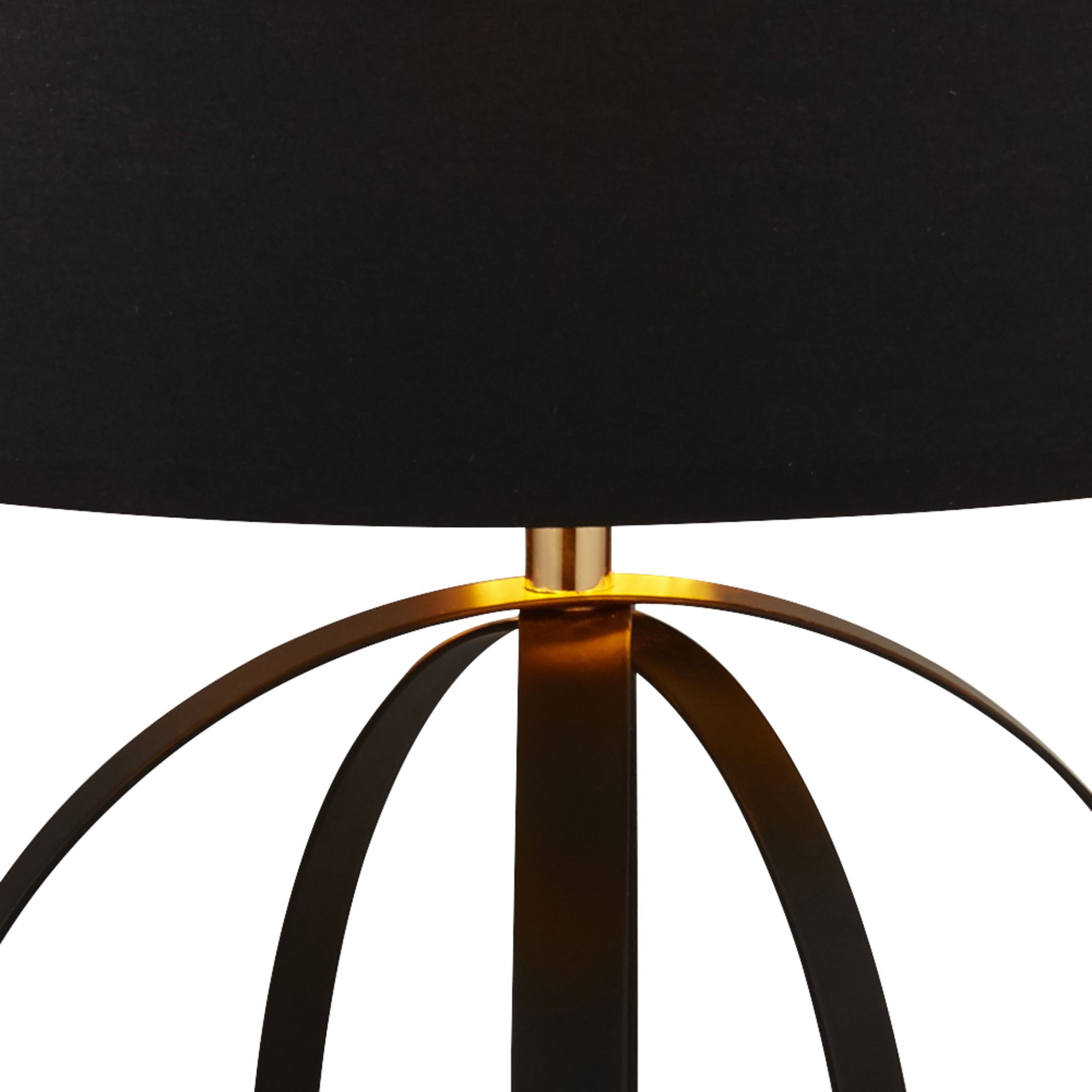 Searchlight Hampton Table Lamp - Black & Gold