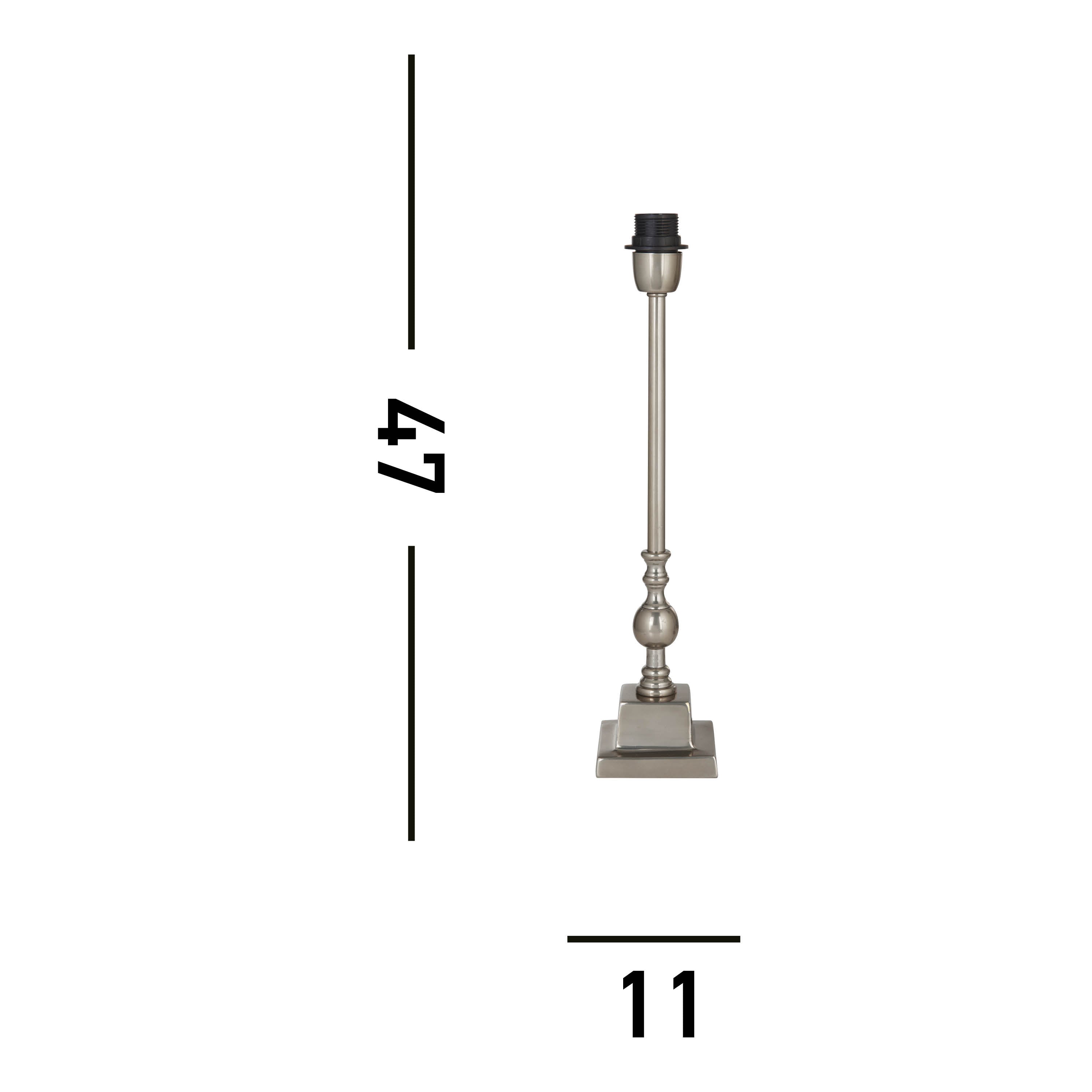 Searchlight Woodside Table Lamp Base - Chrome - Base Only