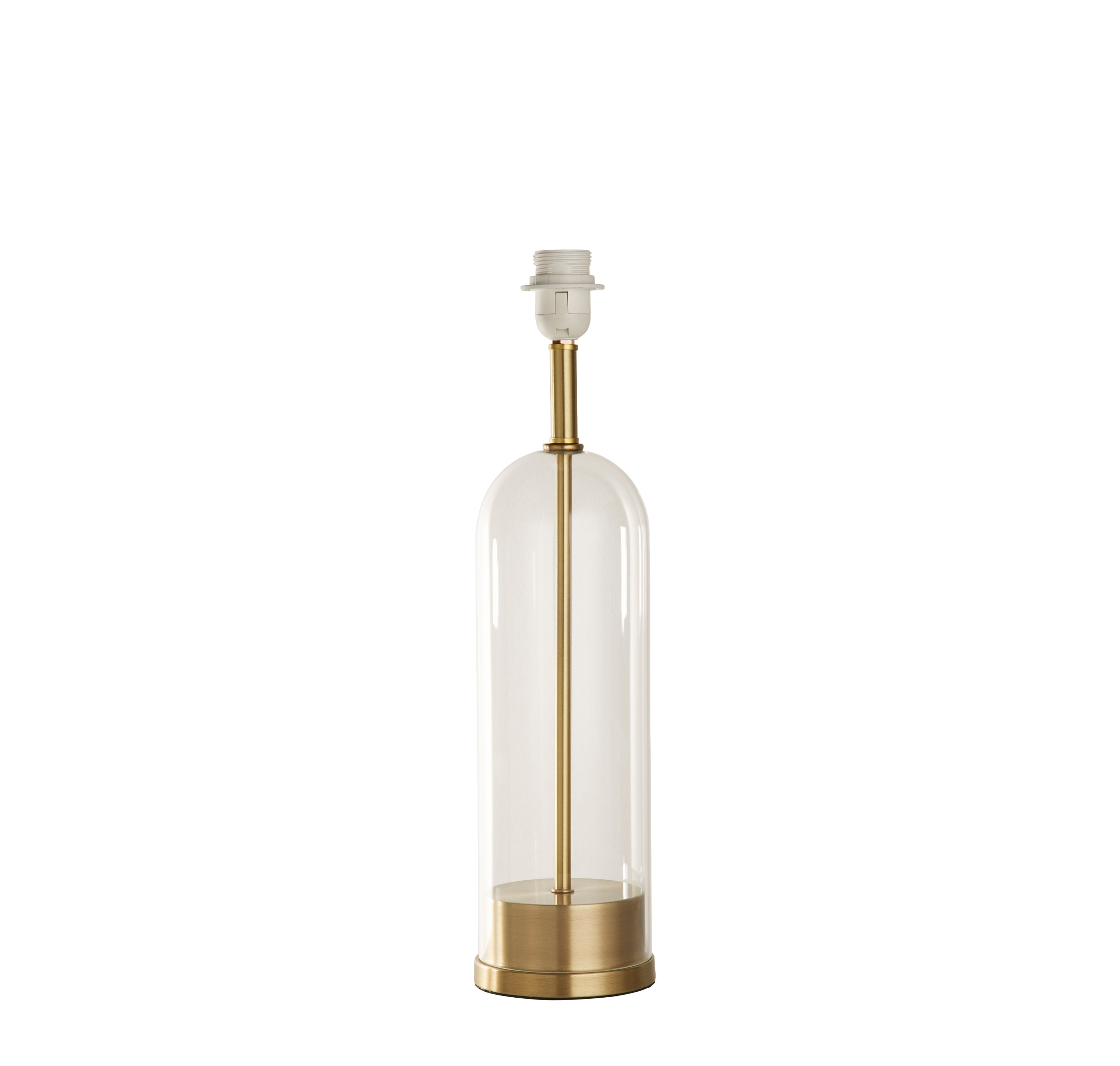 Searchlight Owen Table Lamp Base - Brass & Glass - Base Only