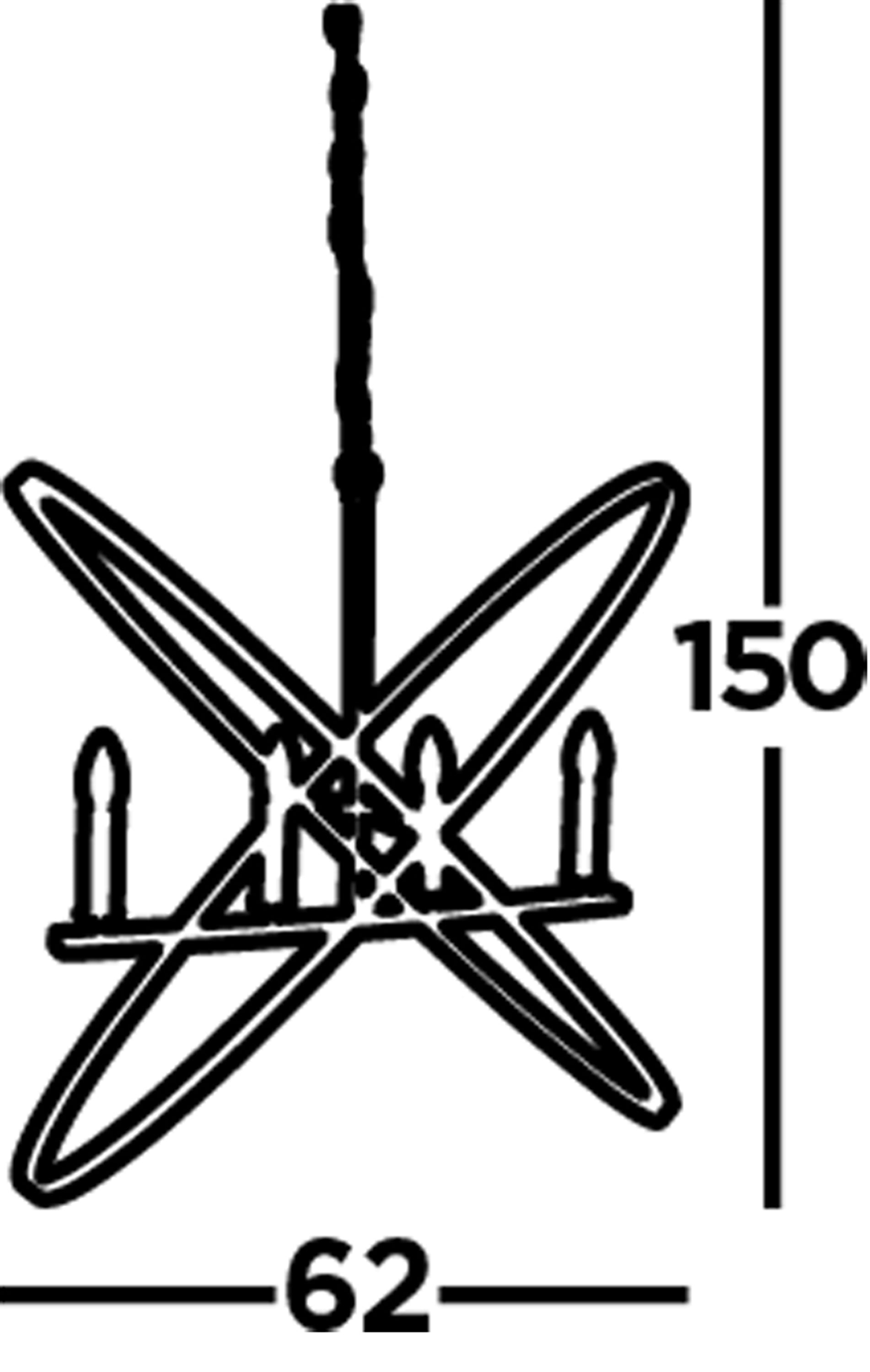 Searchlight Harding 4 Light Pendant, Pewter