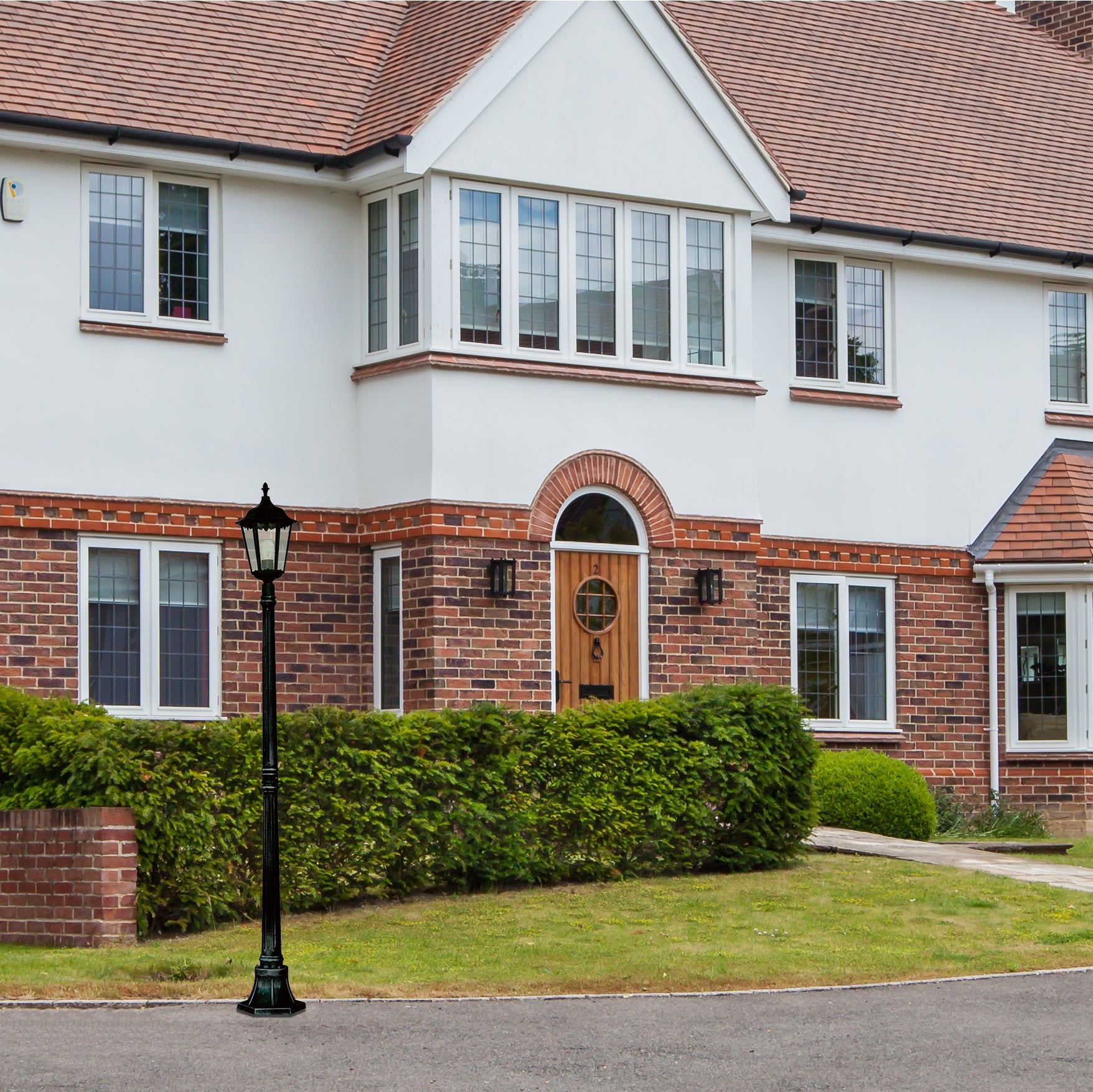 Searchlight Acton 183cm Outdoor Post - Black - IP44