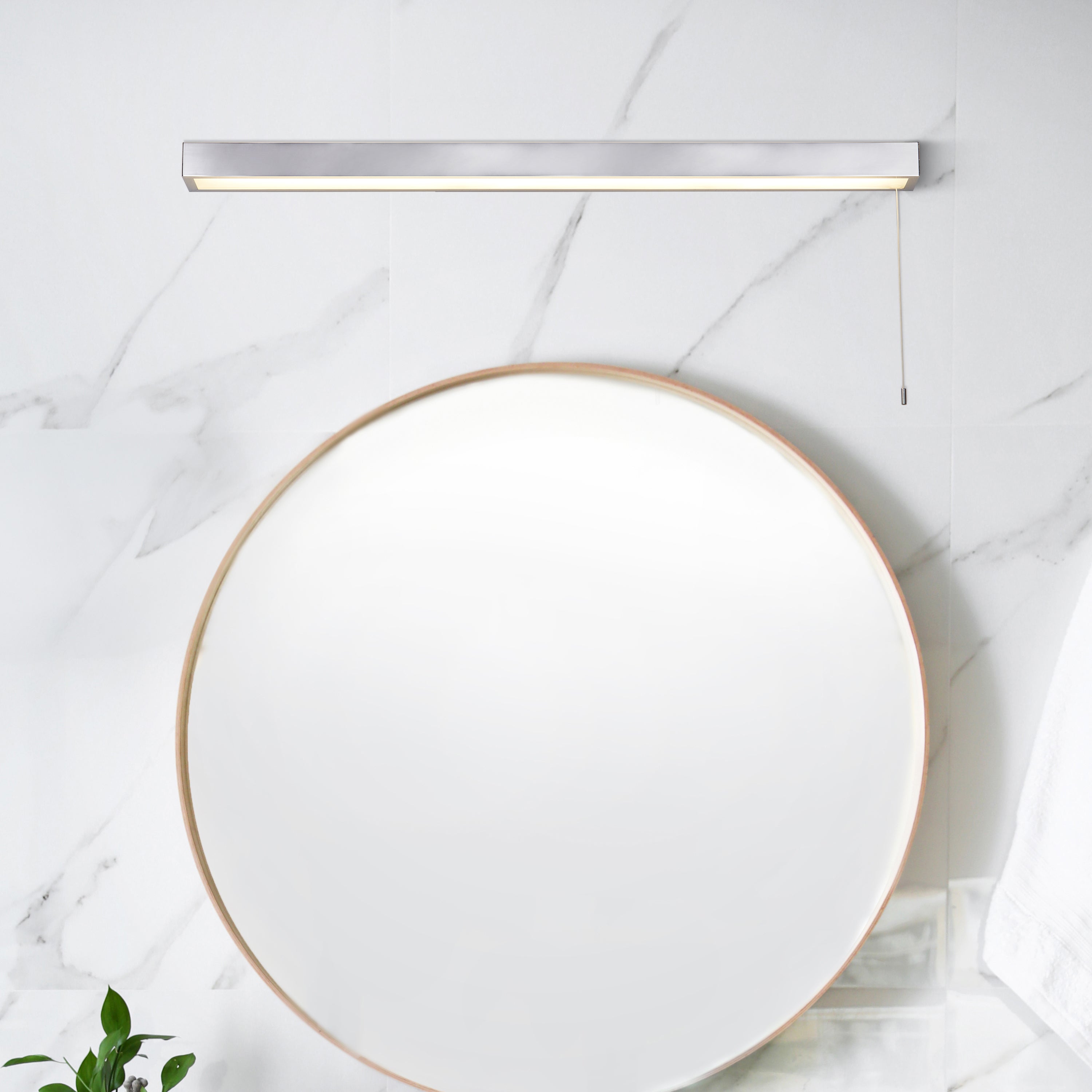 Searchlight Vine Wall Light - Polished Chrome & Frosted Polycarbonate