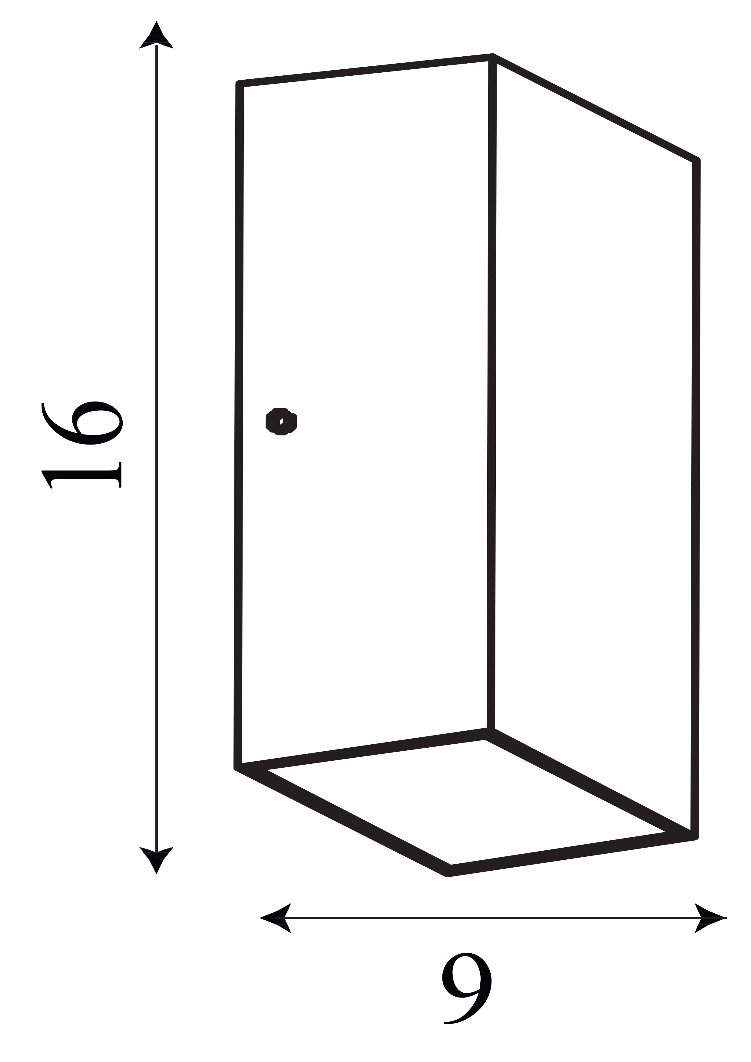 Searchlight Solway LED Outdoor Up/DownWall Light - Black Aluminium - IP44