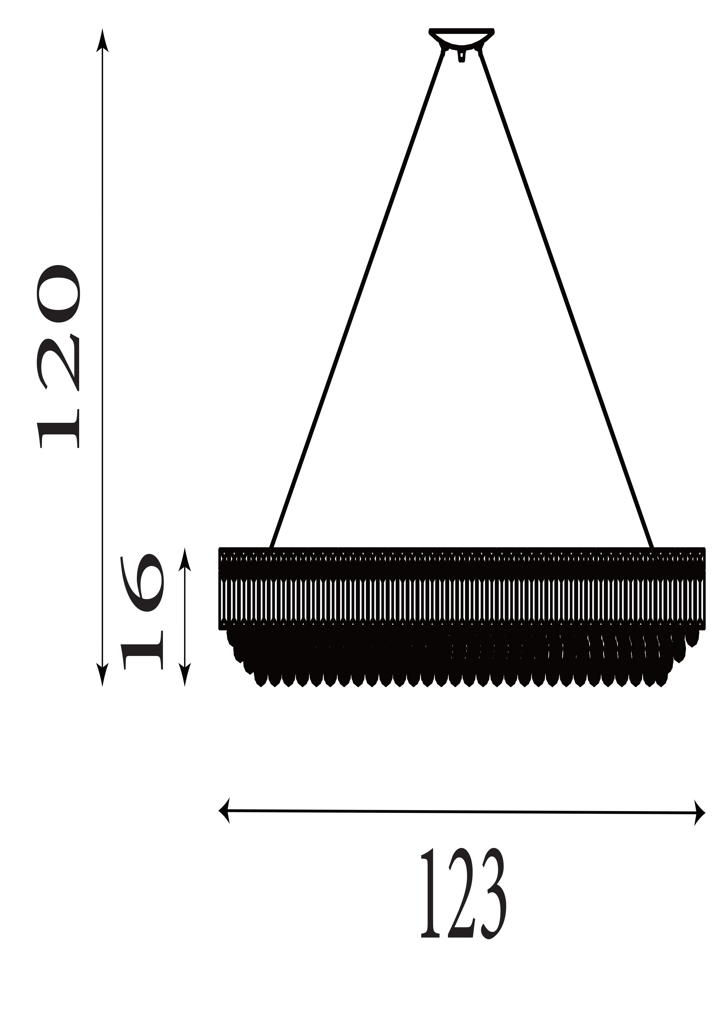 Searchlight Vivian 24 Light Oval Pendant - Chrome, Clear Coffin & Ball Drops