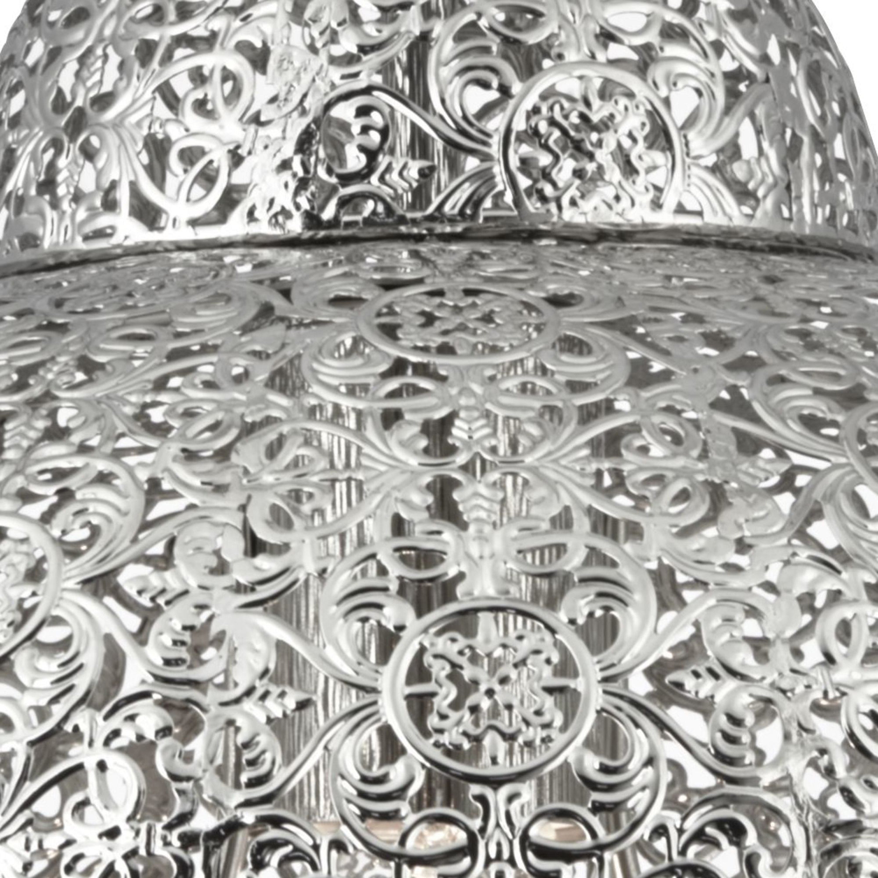 Searchlight Fernie Ceiling Pendant - Laser Cut Nickel