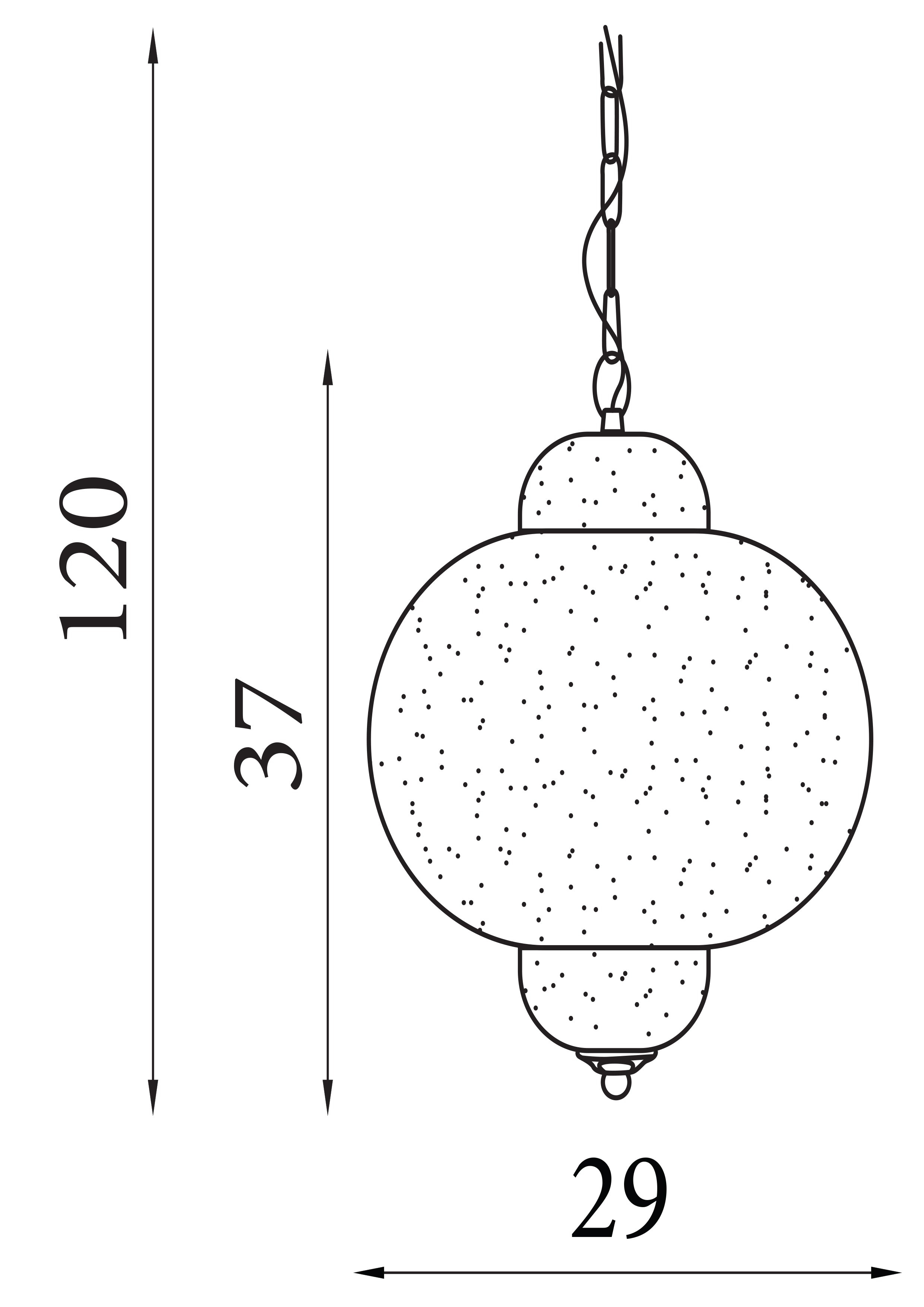 Searchlight Fernie Ceiling Pendant - Laser Cut Nickel