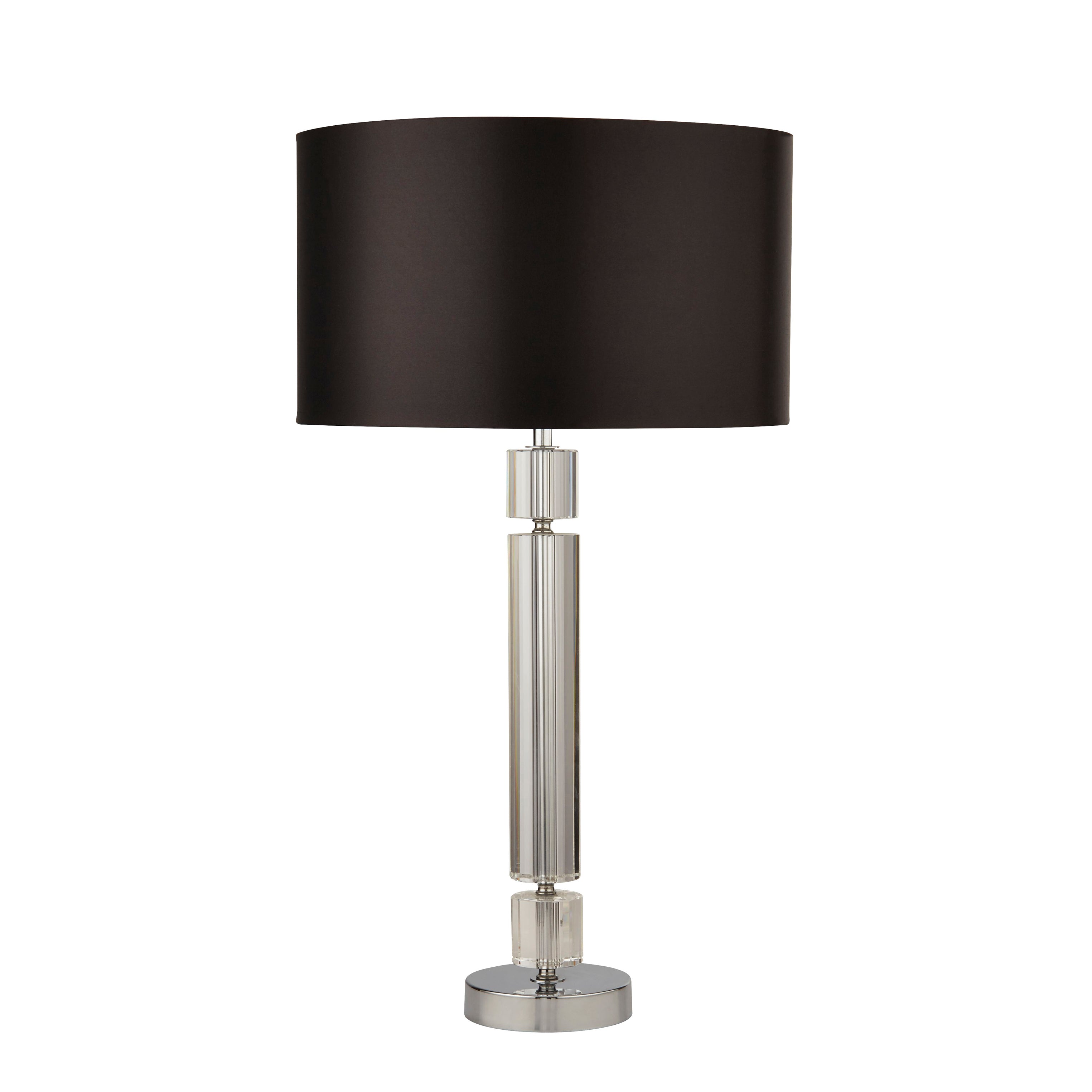 Searchlight Kemble Table Lamp - Chrome & Black