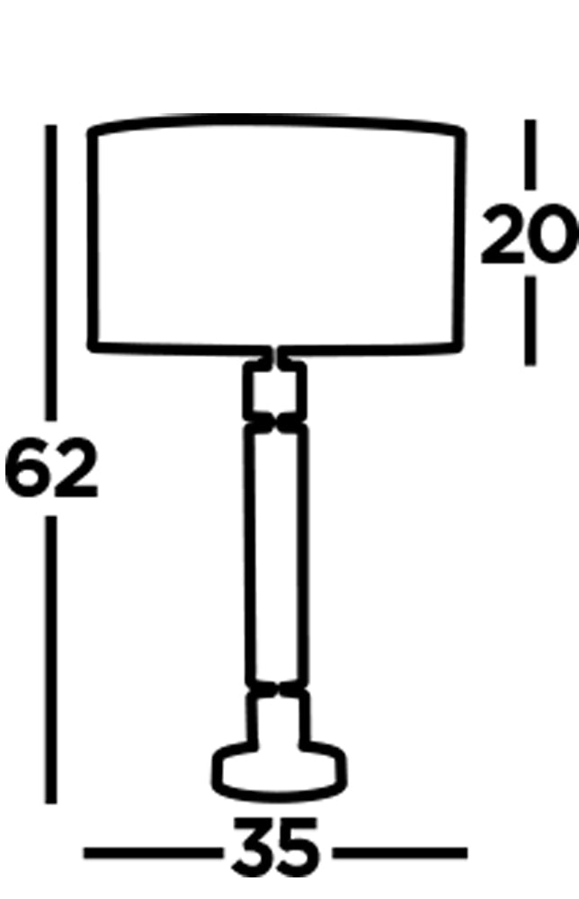 Searchlight Kemble Table Lamp - Chrome & Black