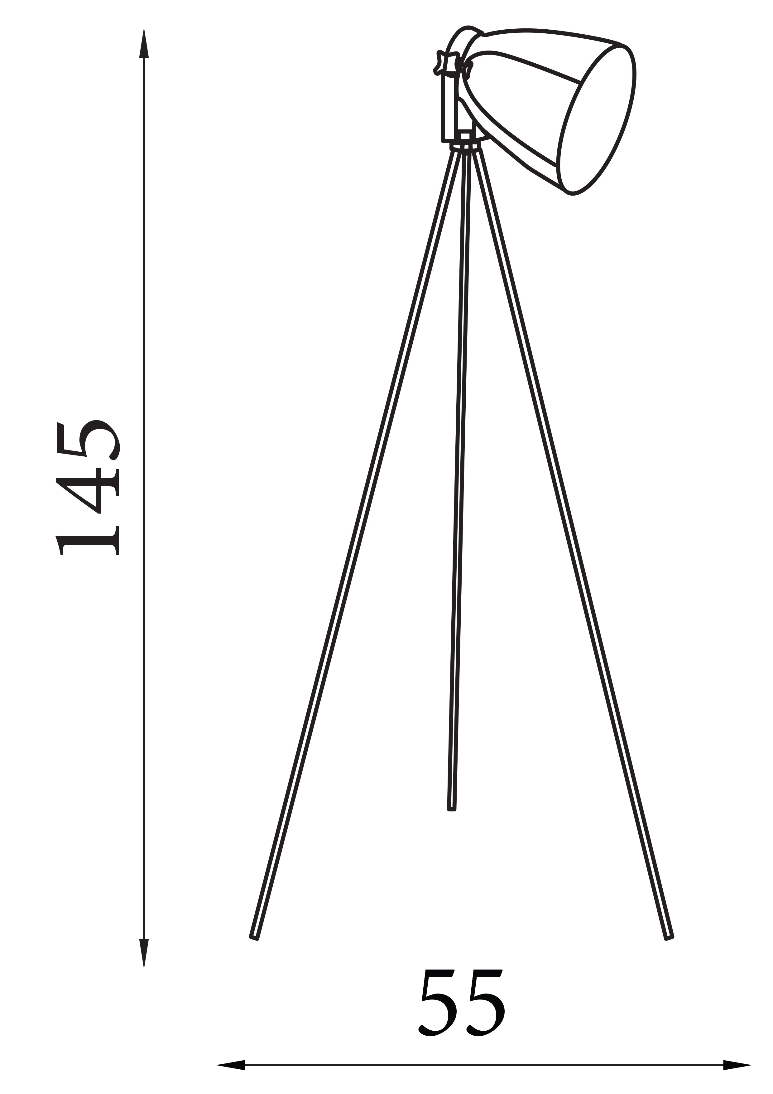 Searchlight Stevens Floor Lamp - Chrome