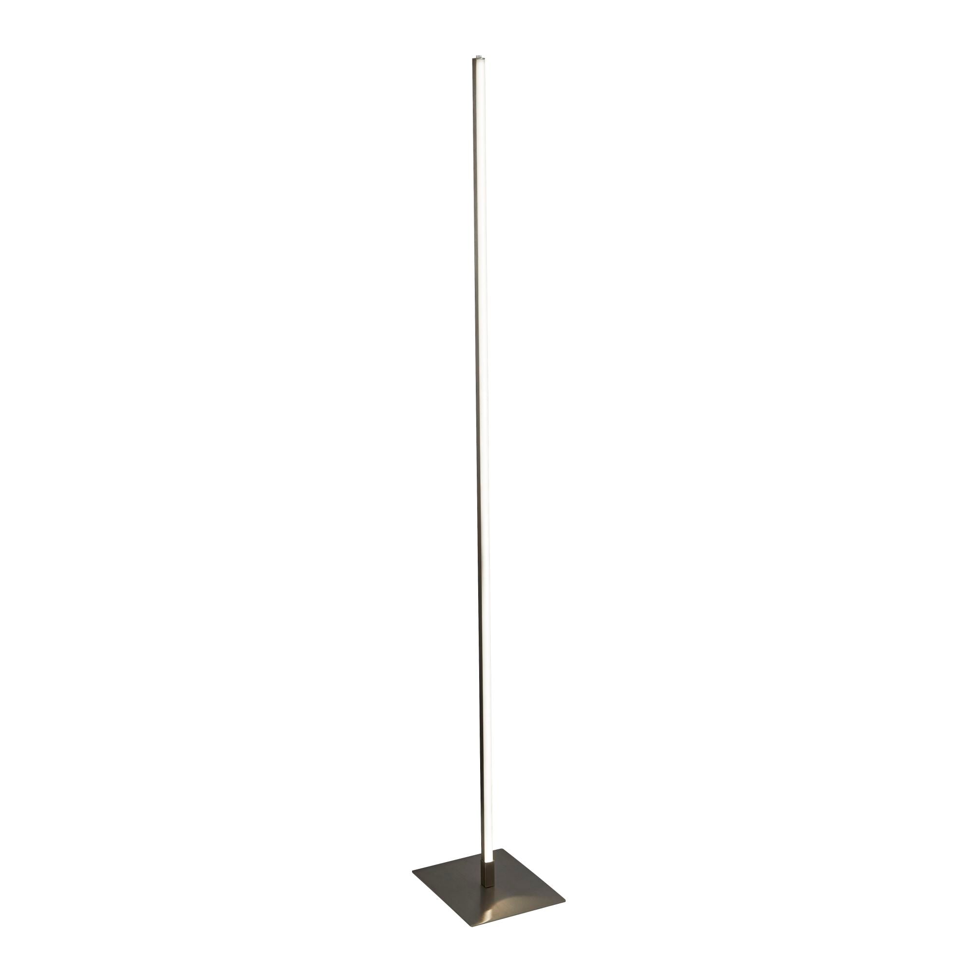 Searchlight Taylor LED Floor Lamp - Satin Silver