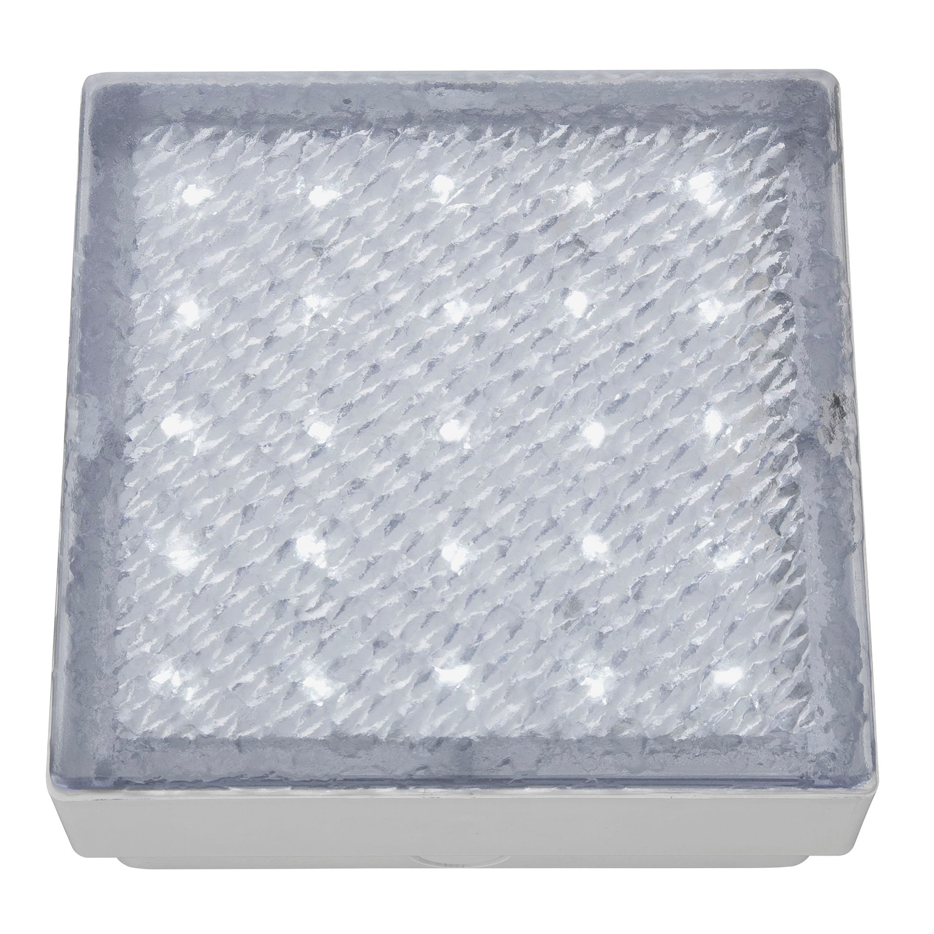 Searchlight Walkover Outdoor 150mm Recessed Square - White & Polycarbonate