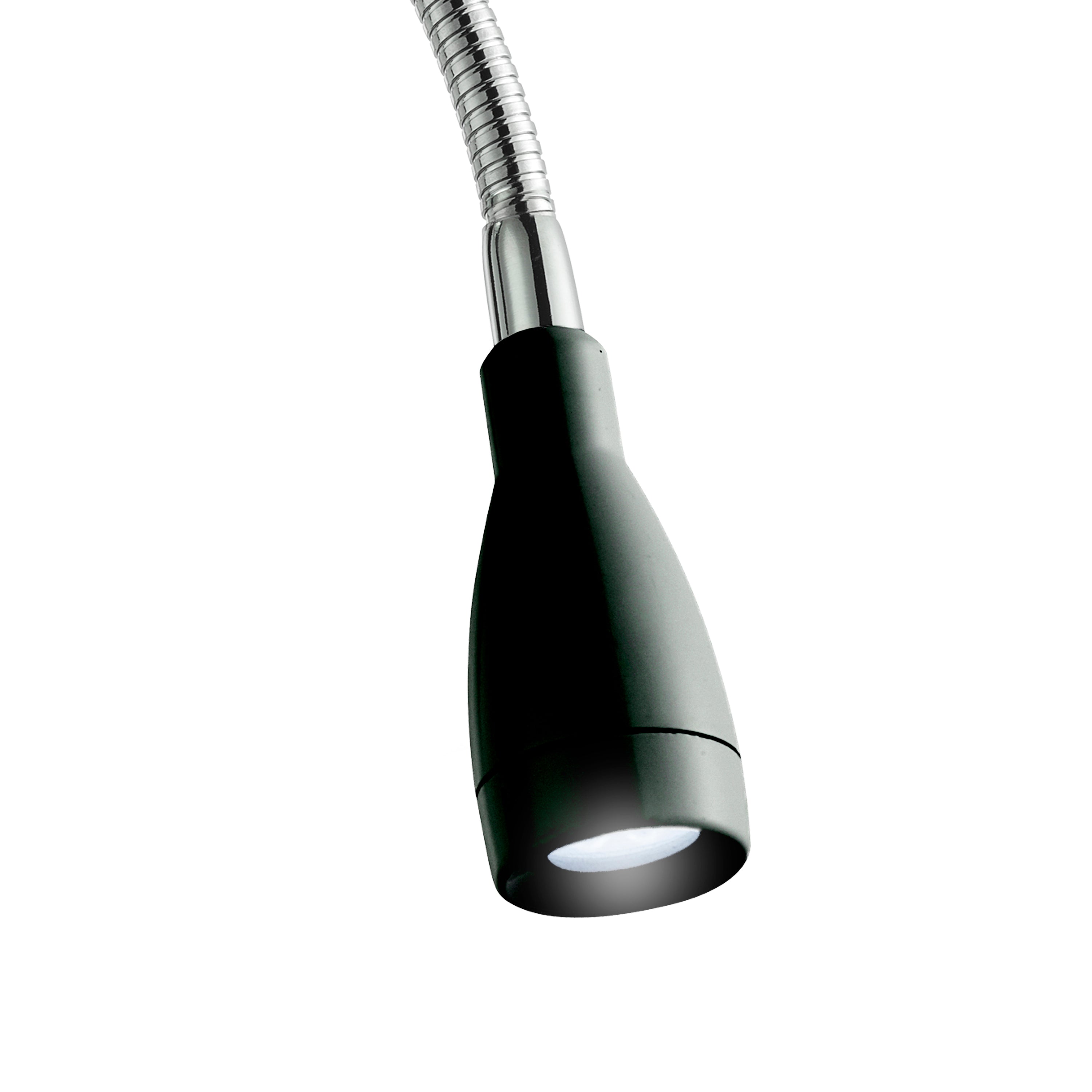 Searchlight Fenton Wall LED Adjustable Wall Light - Black & Chrome