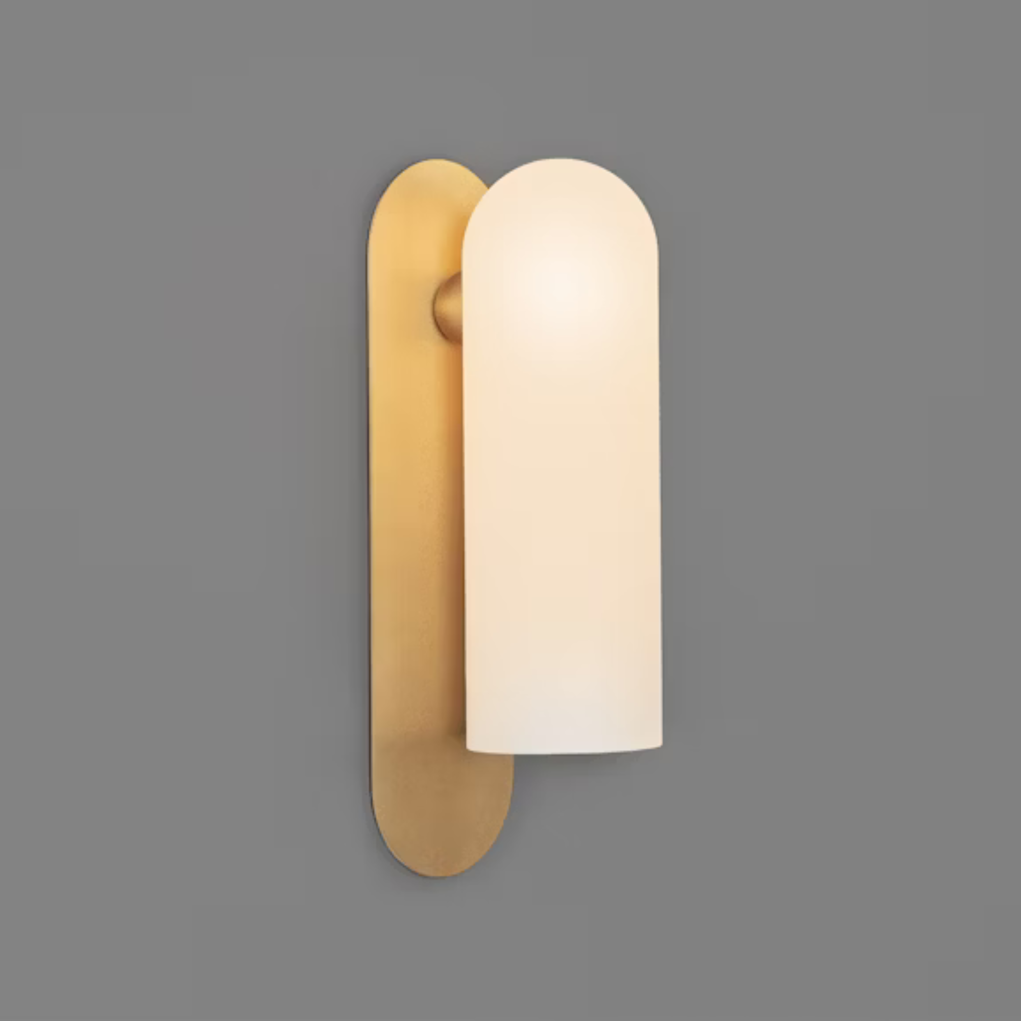 Schwung Odyssey Large Single Wall Sconce Light - Opal Mat Glass
