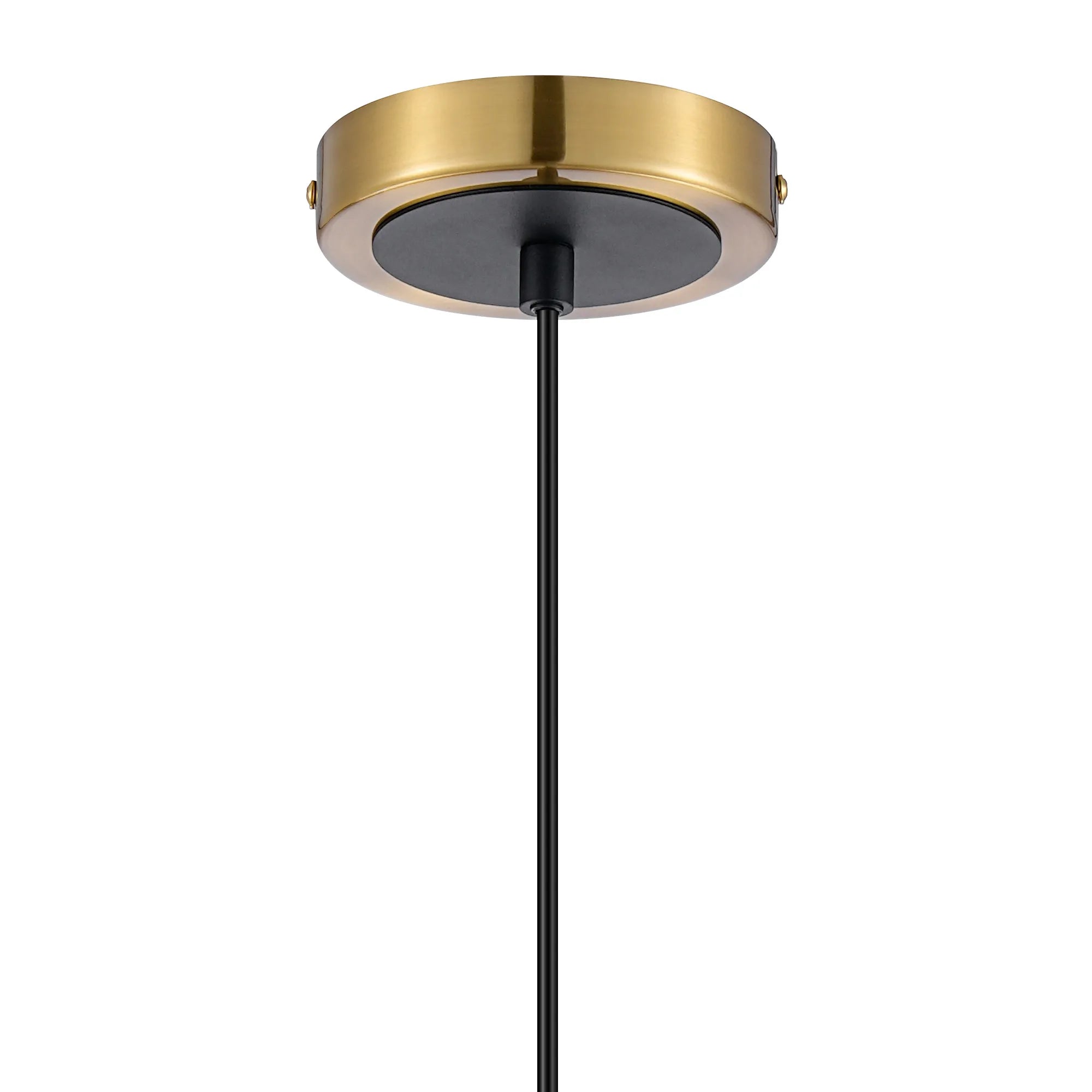 Sycamore Pendant with 15cm Round Glass Shade - Brass, Smoke Plated & Satin Black