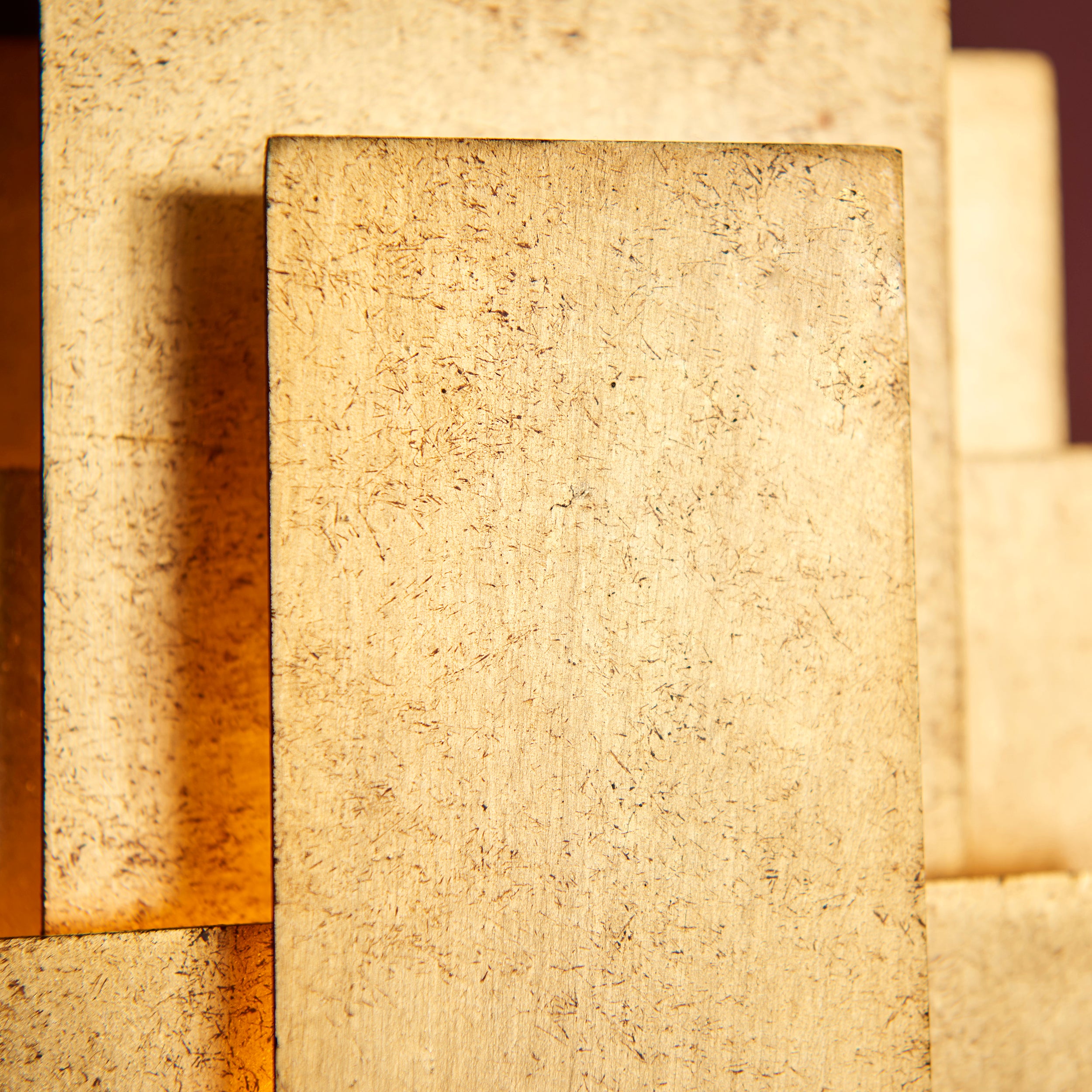 Utopia Overlay 2 Light Wall Light Twin Pack - Antique Gold Leaf