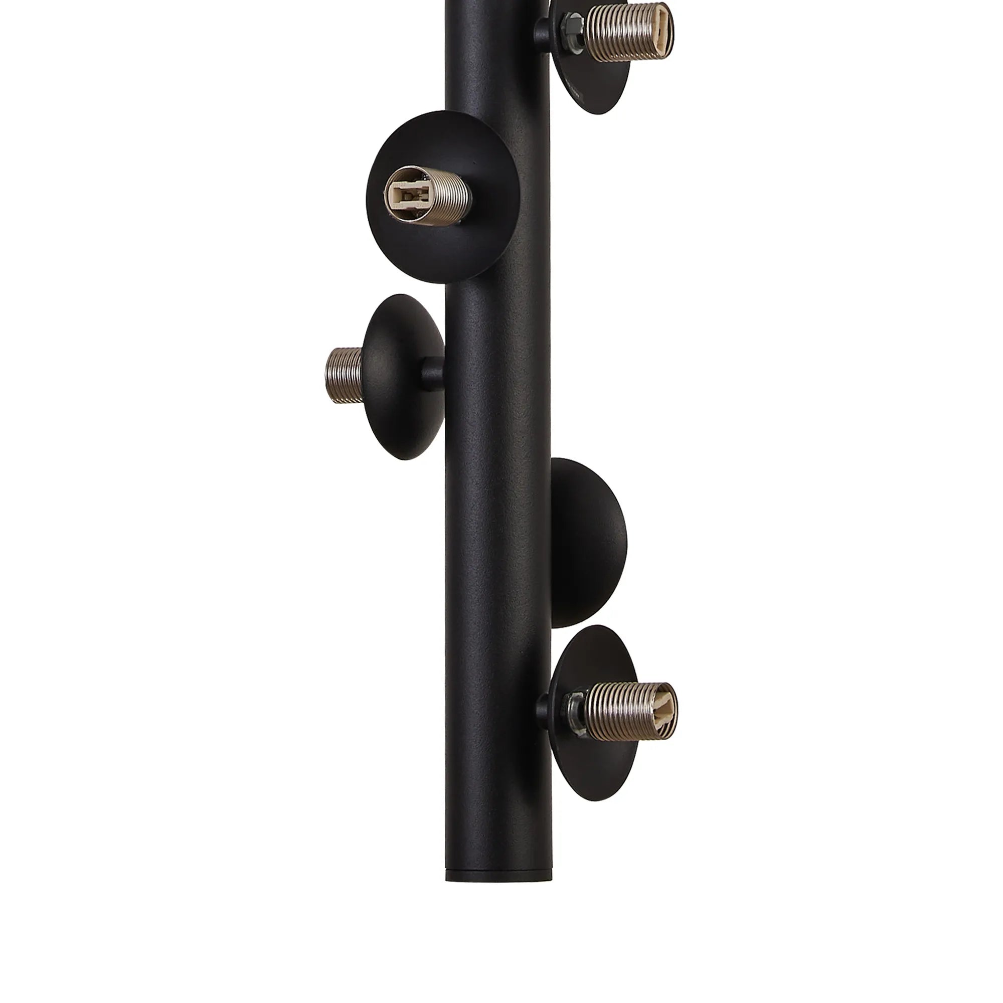 Deacon Vertical Linear Telescopic Pendant (Frame Only) 6 Light - Satin Black