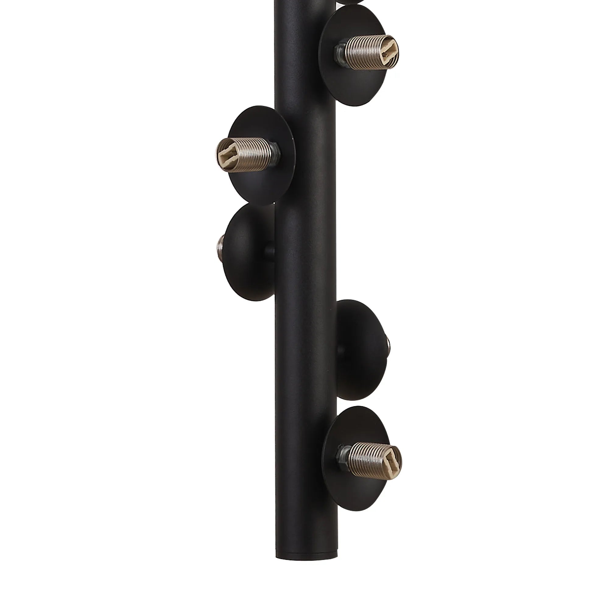Deacon Vertical Linear Telescopic Pendant (Frame Only) 10 Light - Satin Black