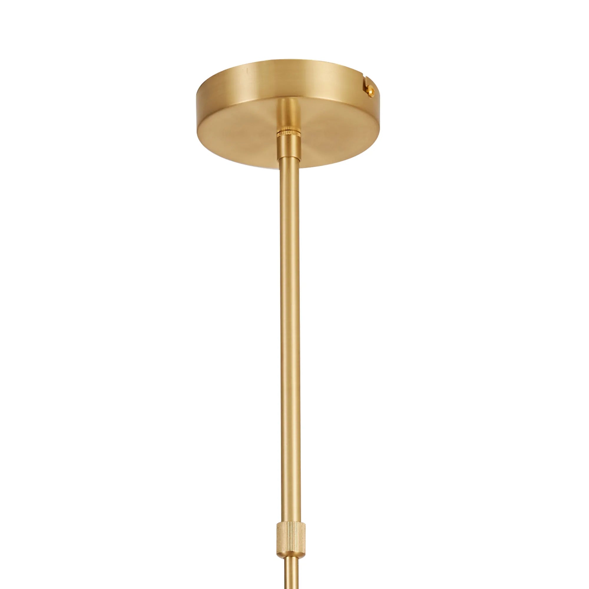 Deacon Vertical Linear Telescopic Pendant (Frame Only) 10 Light - Satin Gold