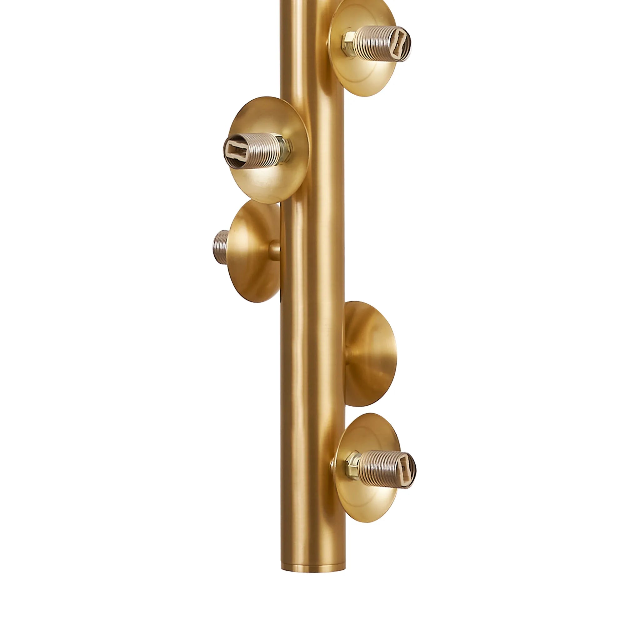 Deacon Vertical Linear Telescopic Pendant (Frame Only) 10 Light - Satin Gold