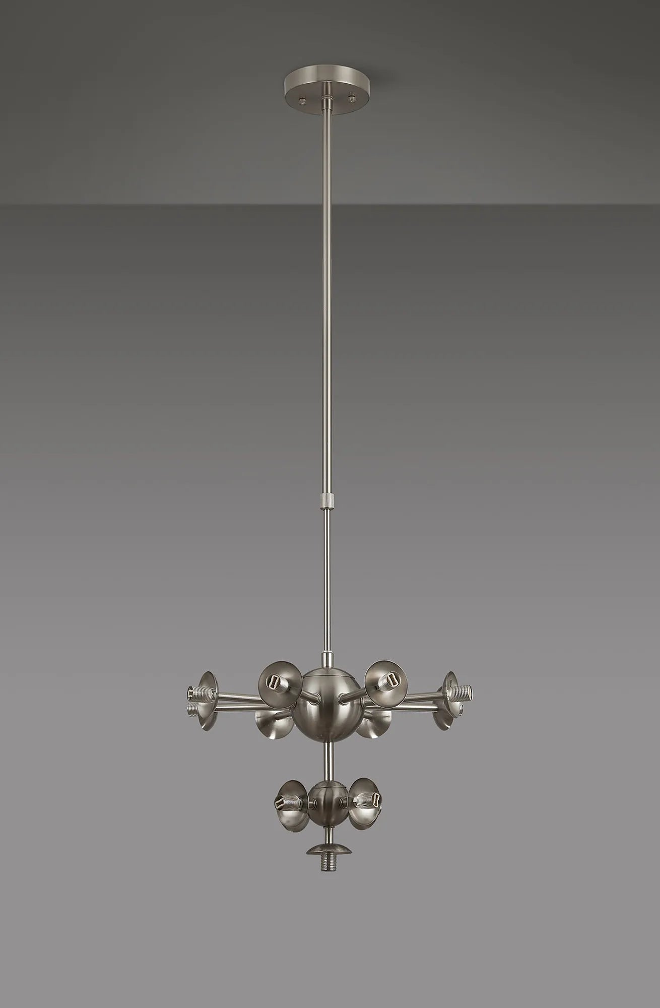 Deacon Telescopic Multi Arm Pendant (Frame Only) 13 Light - Satin Nickel