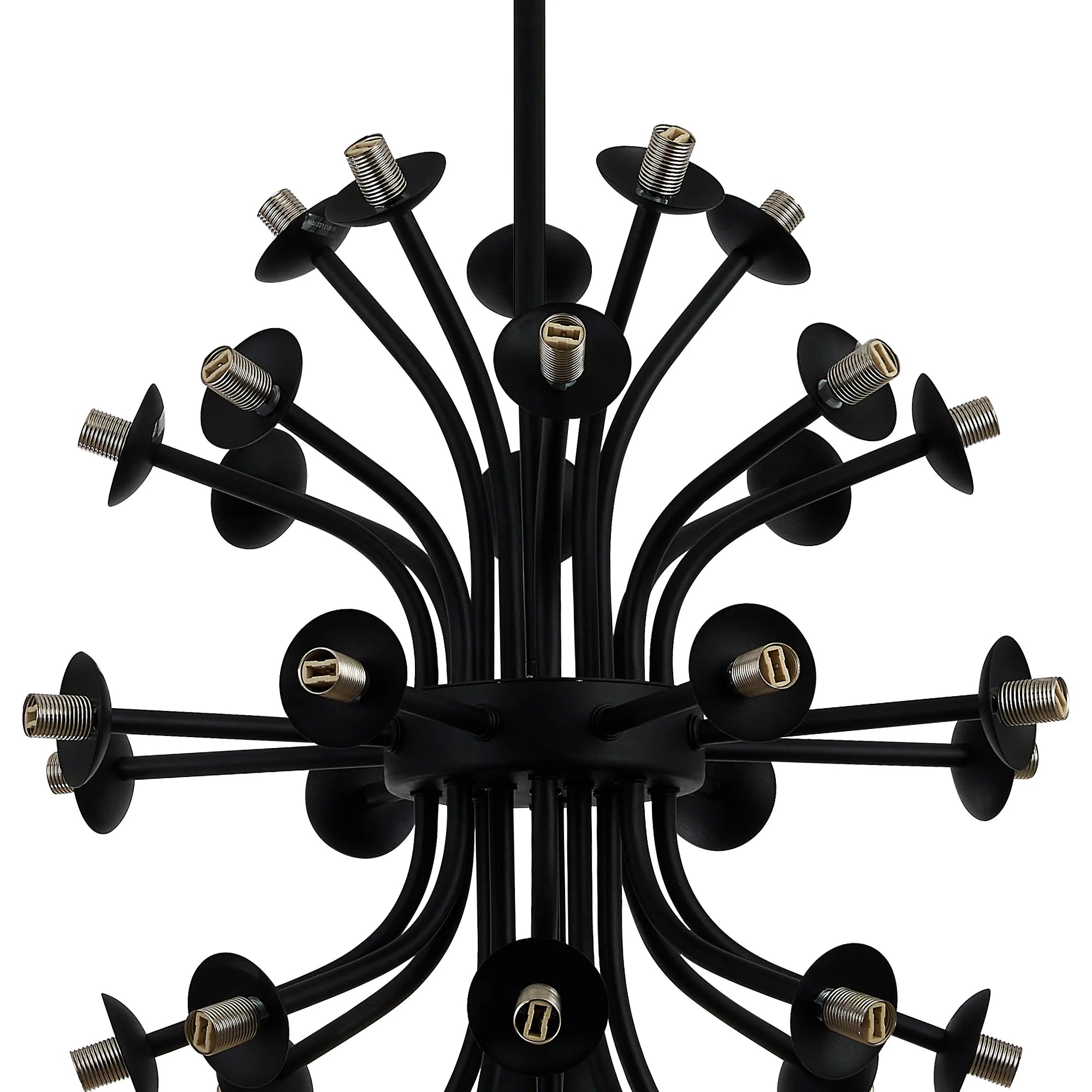 Deacon Fixed Multi Arm Sphere Pendant (Frame Only) 35 Light - Satin Black