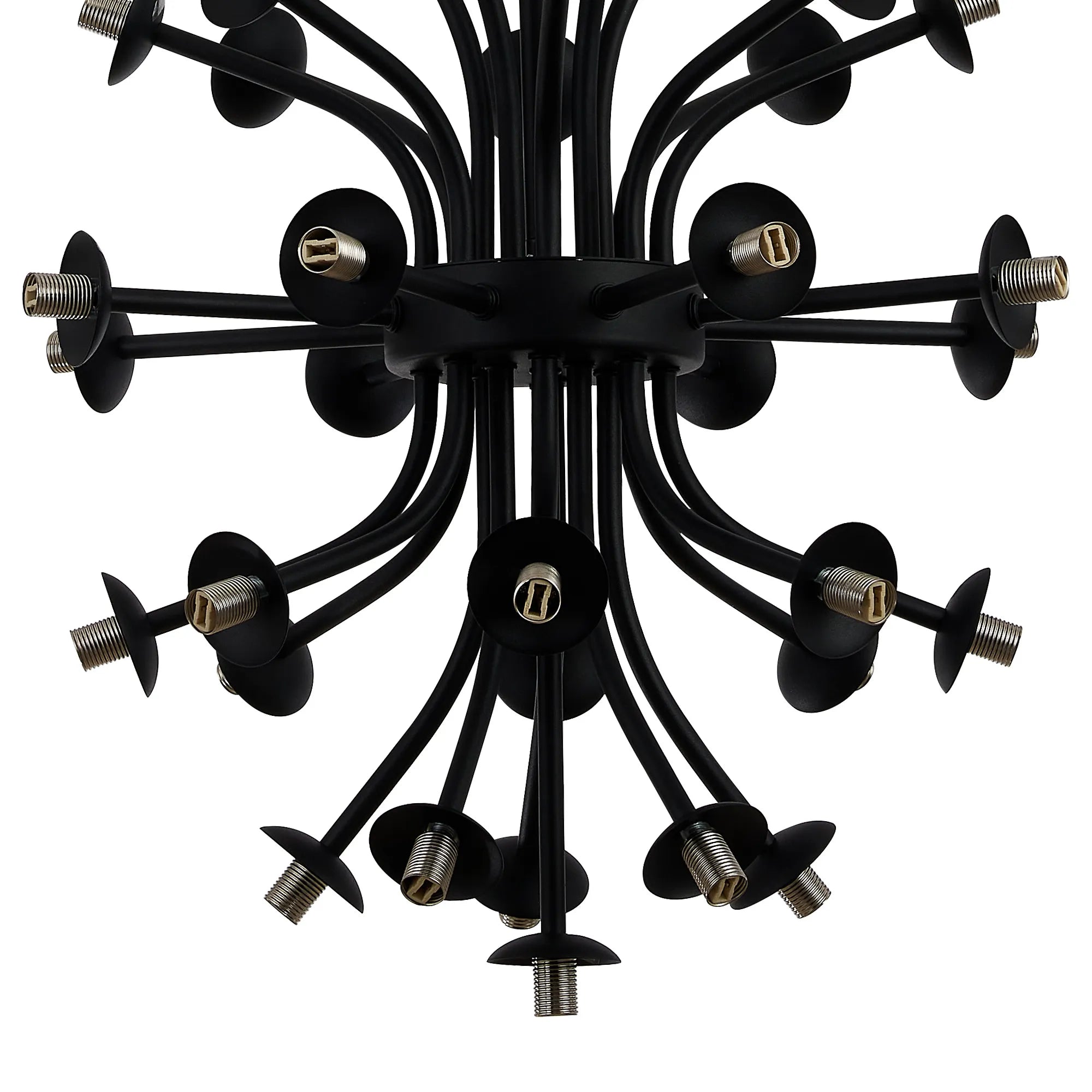 Deacon Fixed Multi Arm Sphere Pendant (Frame Only) 35 Light - Satin Black