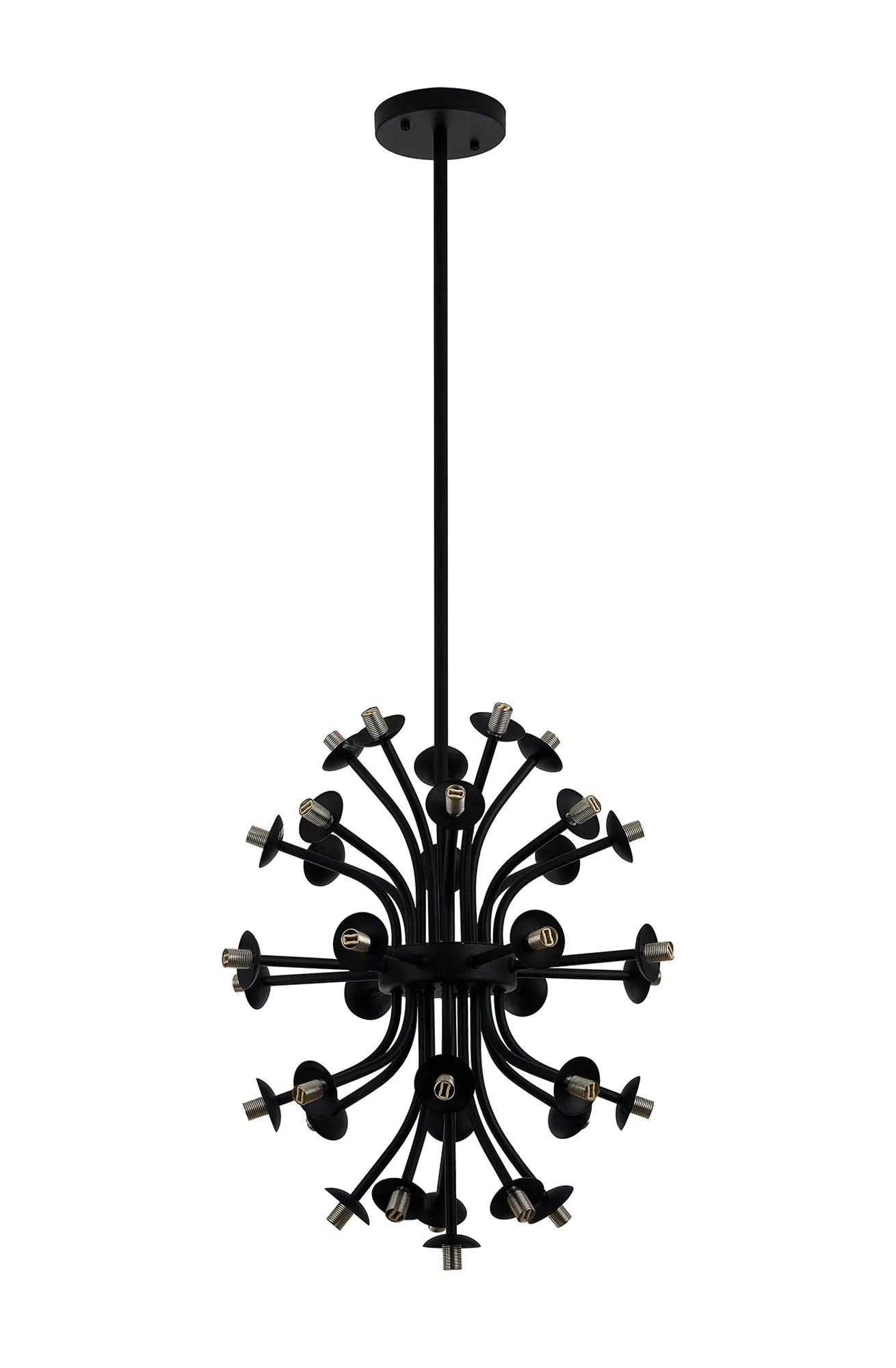 Deacon Fixed Multi Arm Sphere Pendant (Frame Only) 35 Light - Satin Black