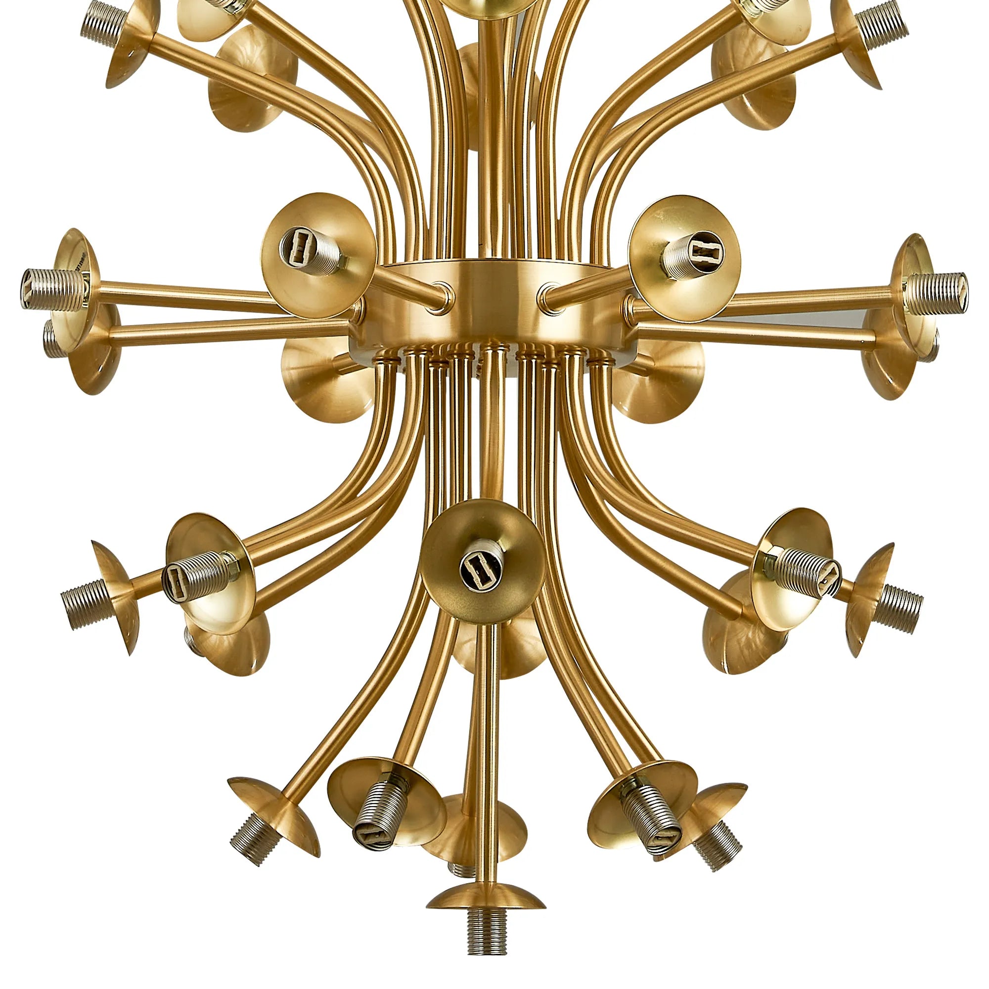 Deacon Fixed Multi Arm Sphere Pendant (Frame Only) 35 Light - Satin Gold