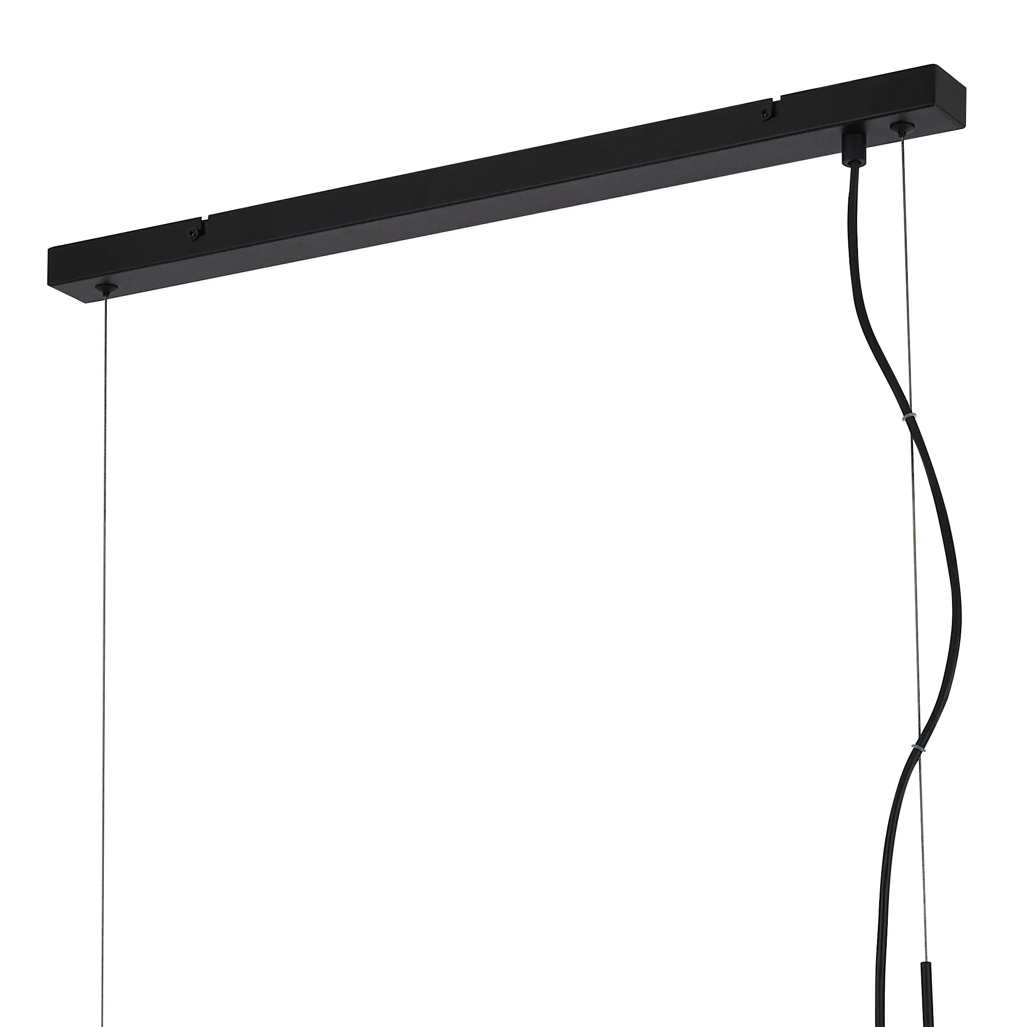 Deacon Linear Pendant (Frame Only) 19 Light - Satin Black