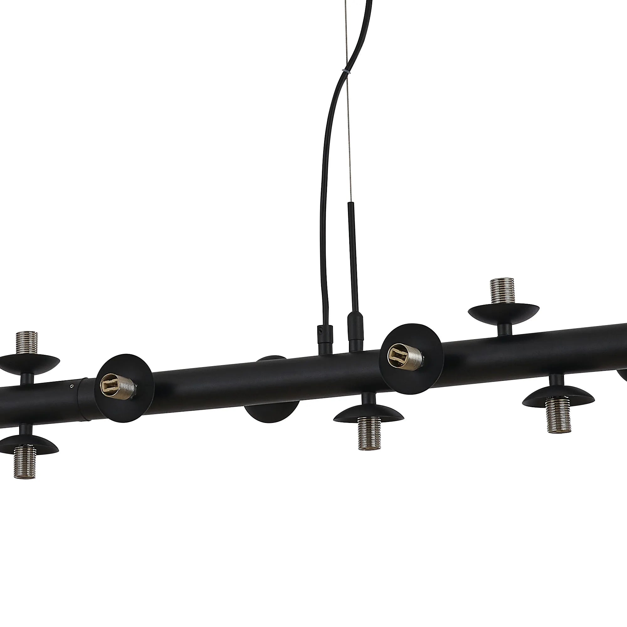 Deacon Linear Pendant (Frame Only) 19 Light - Satin Black