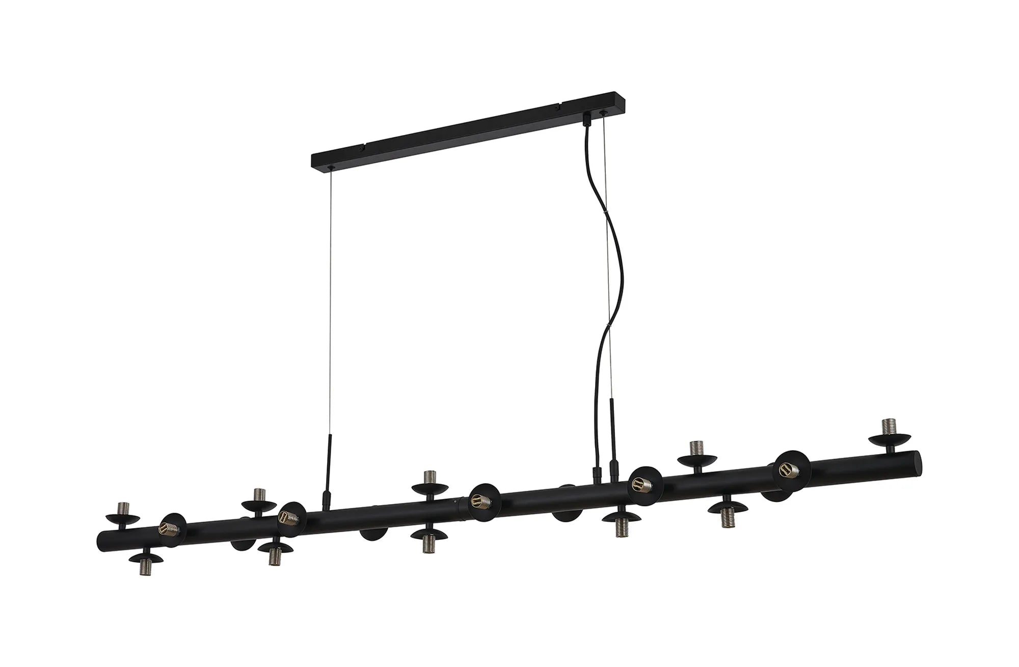 Deacon Linear Pendant (Frame Only) 19 Light - Satin Black