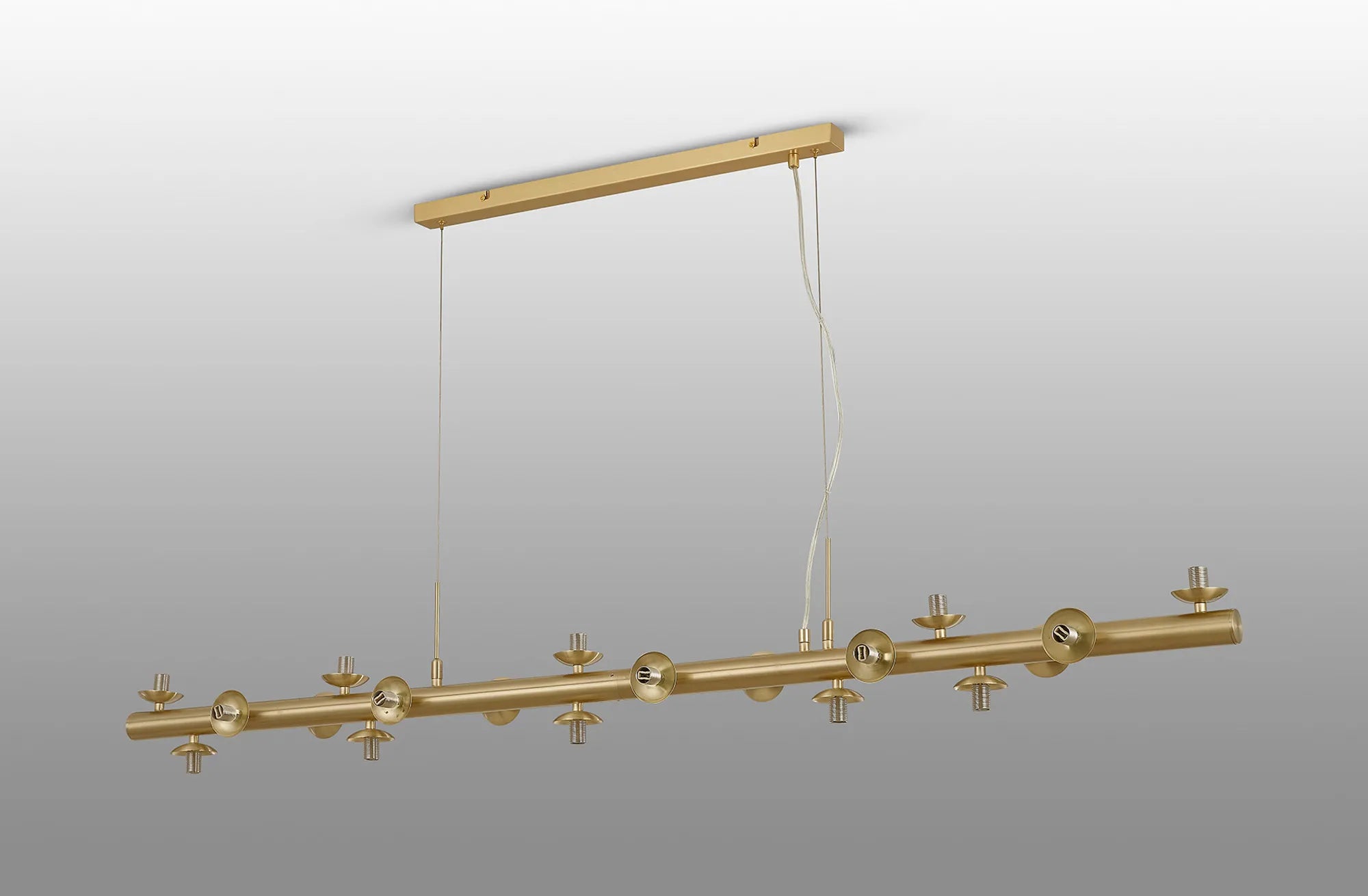Deacon Linear Pendant (Frame Only) 19 Light - Satin Gold