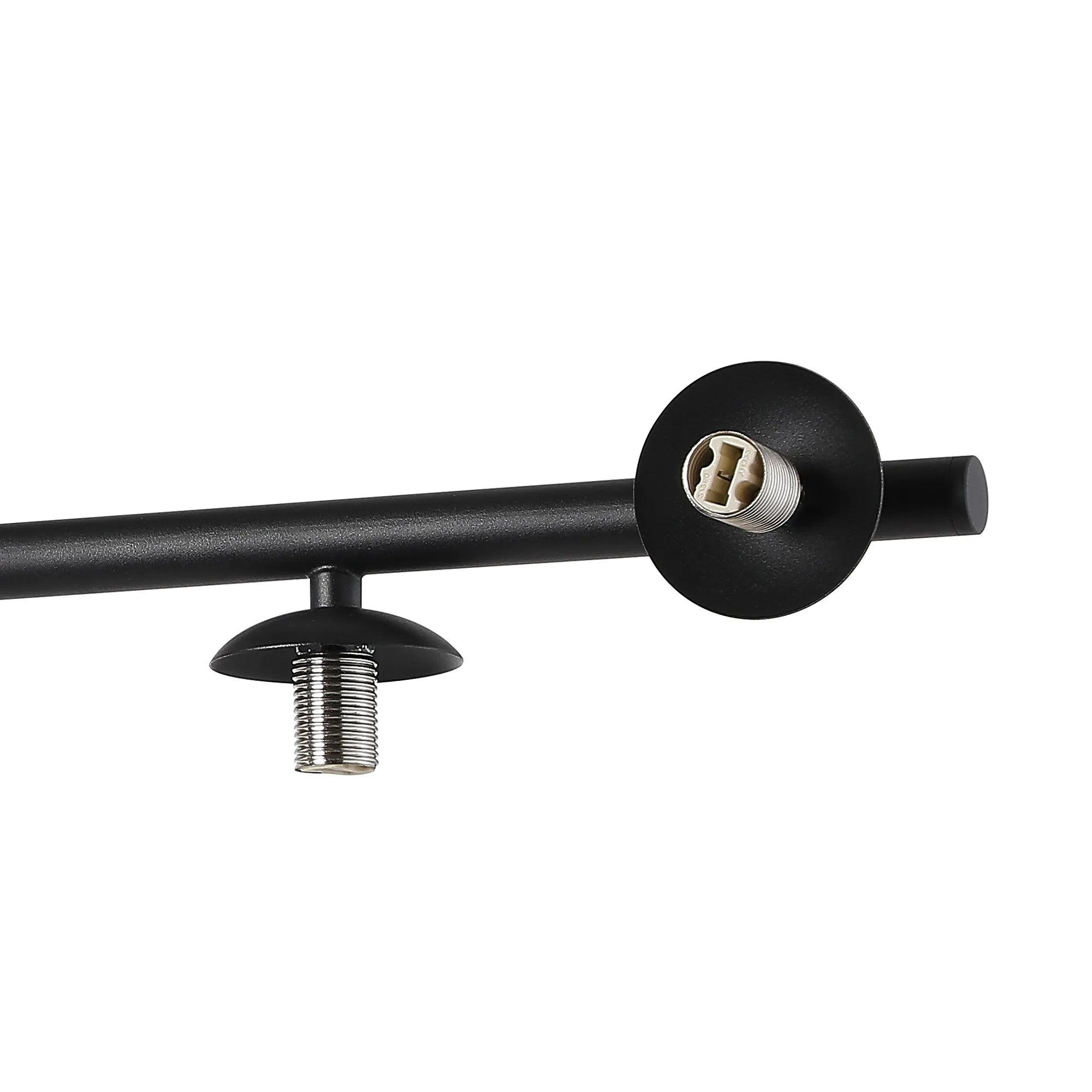 Deacon Semi-Flush 3 Arm Ceiling Light - (Frame Only) 6 Light - Satin Black