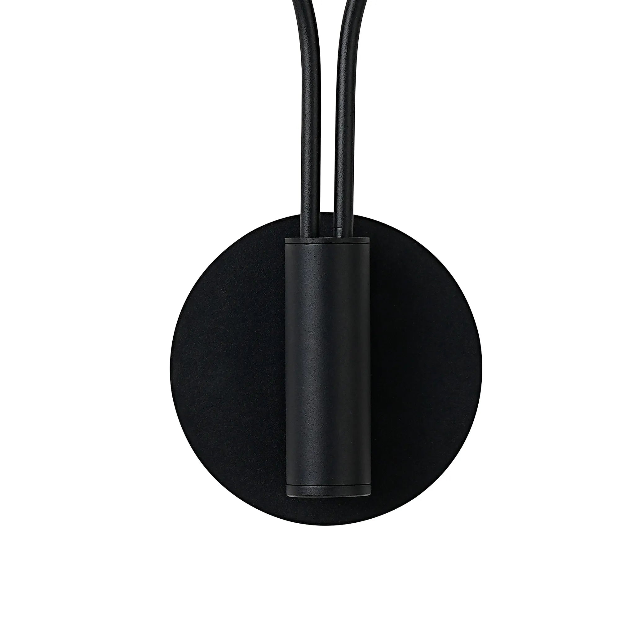 Deacon Curved Arm Wall Lamp (Frame Only) 2 Light - Satin Black